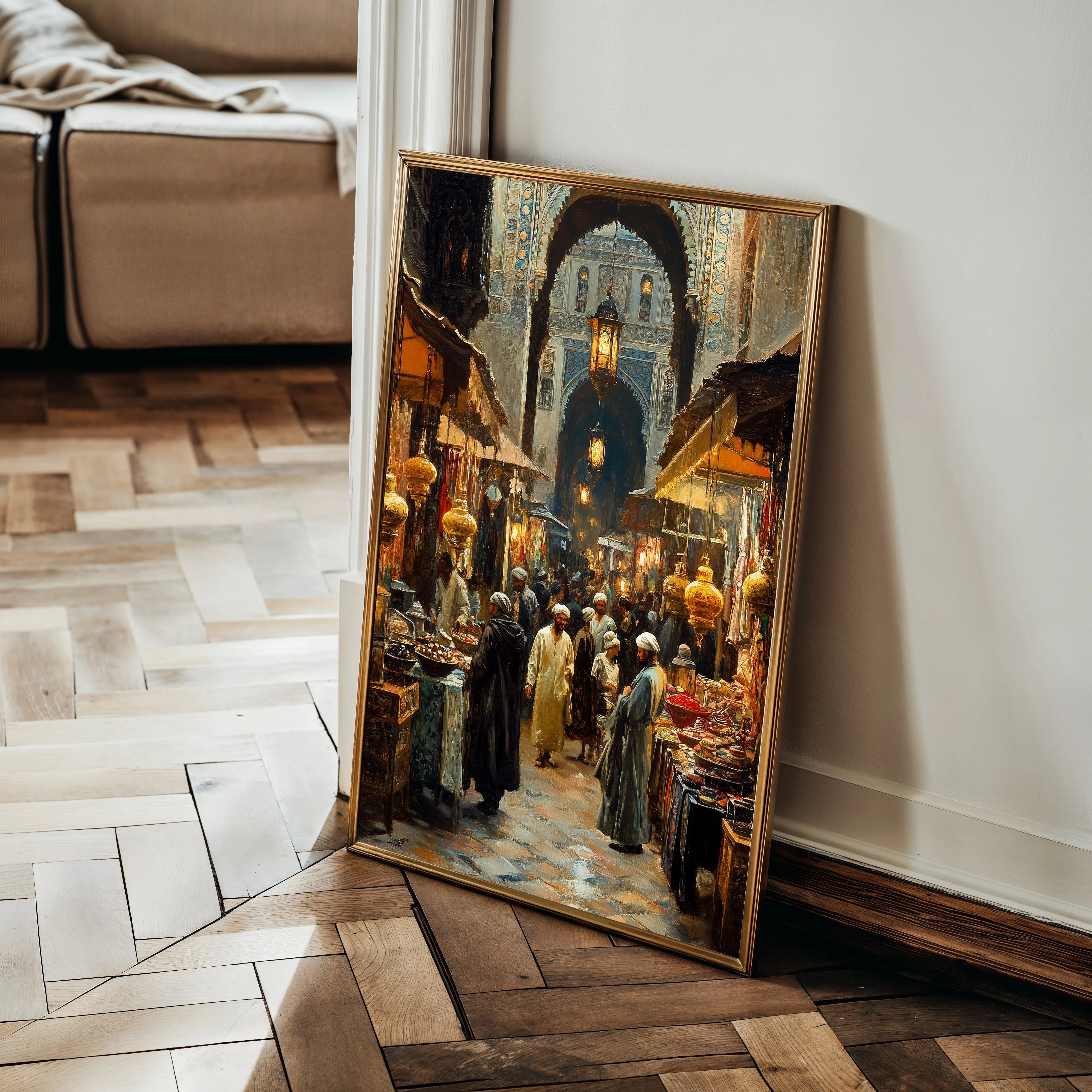 Orientalist 020 Canvas Art 60 x 40 cm / Black