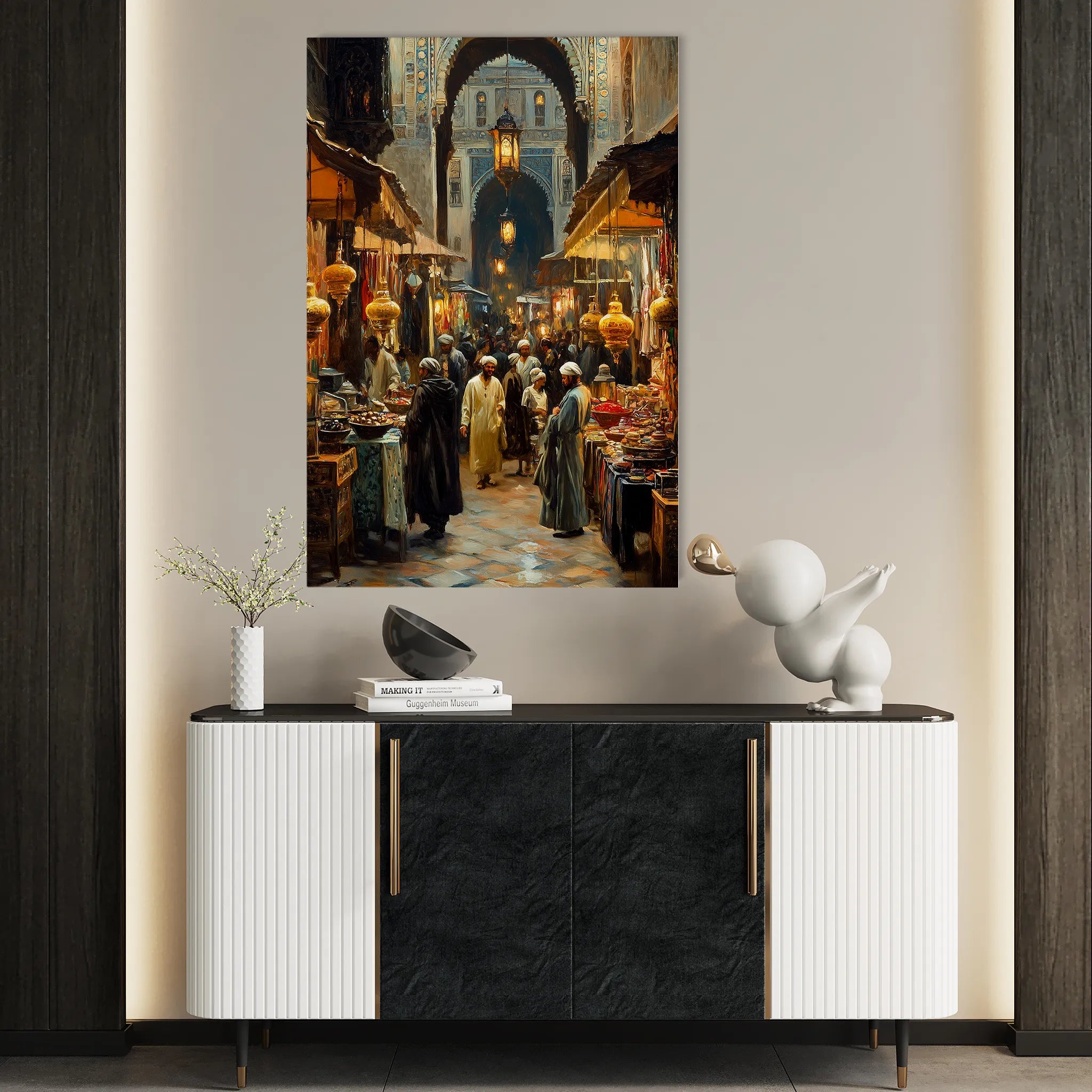 Orientalist 020 Canvas Art 60 x 40 cm / Black