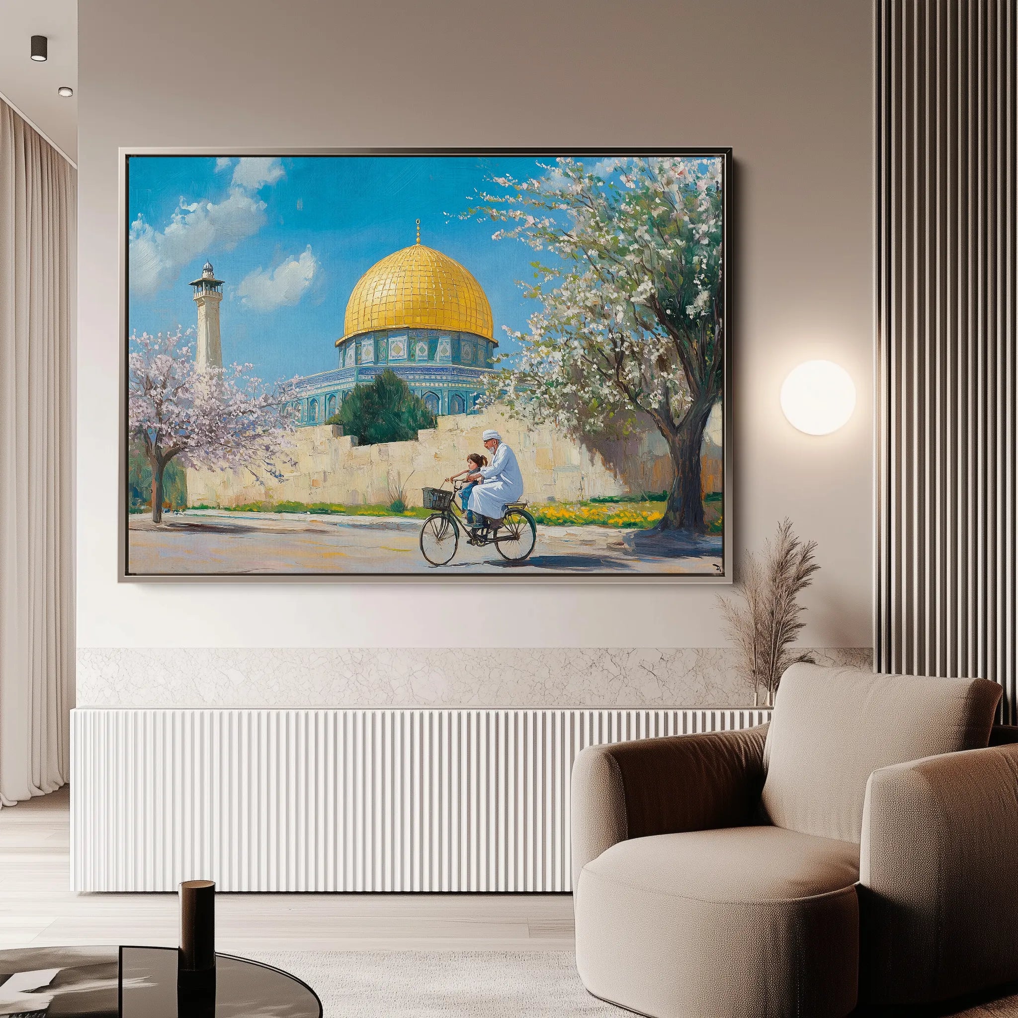 Palestine 020 Canvas Art 60 x 40 cm / Black
