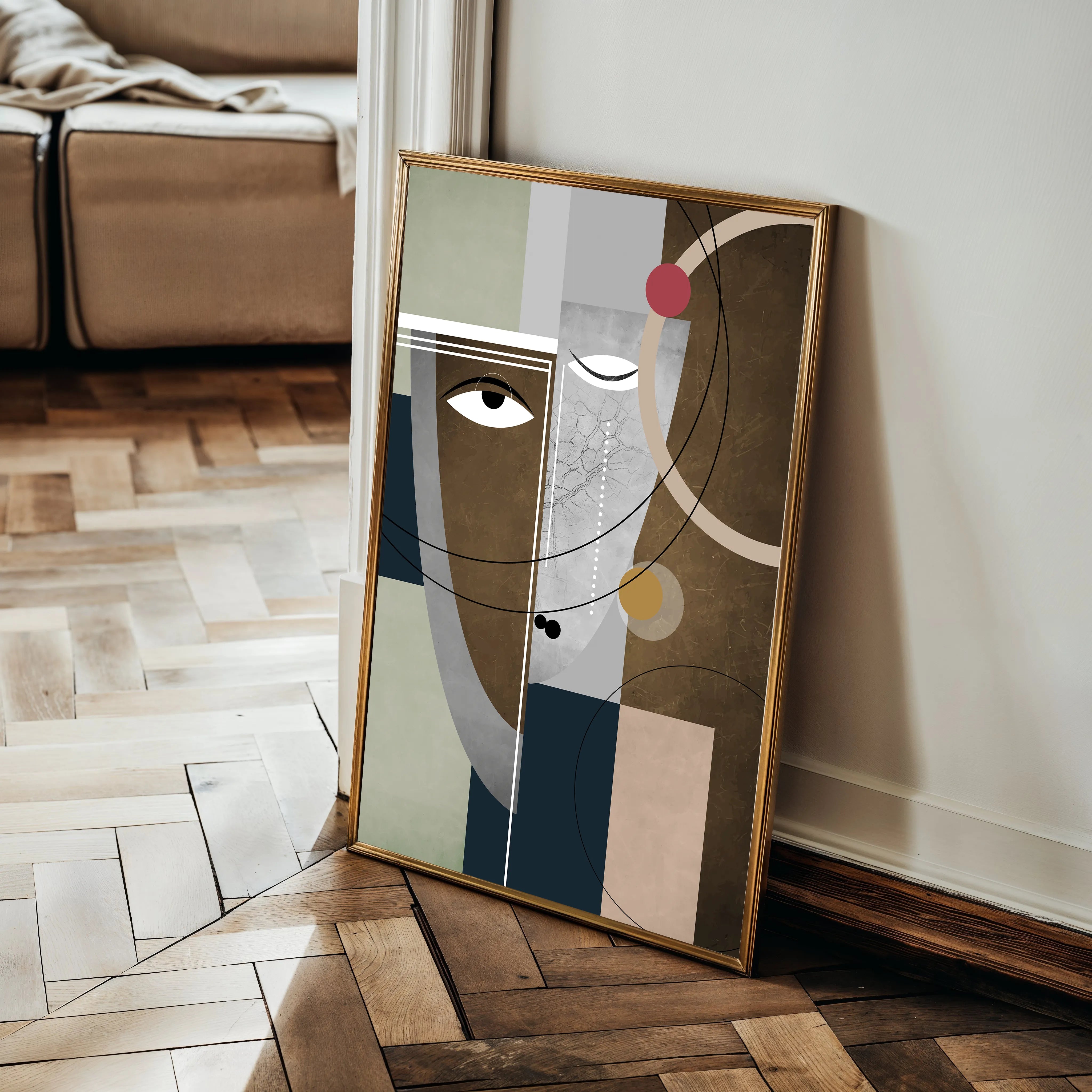 Portrait 020 Canvas Art 60 x 40 cm / Black
