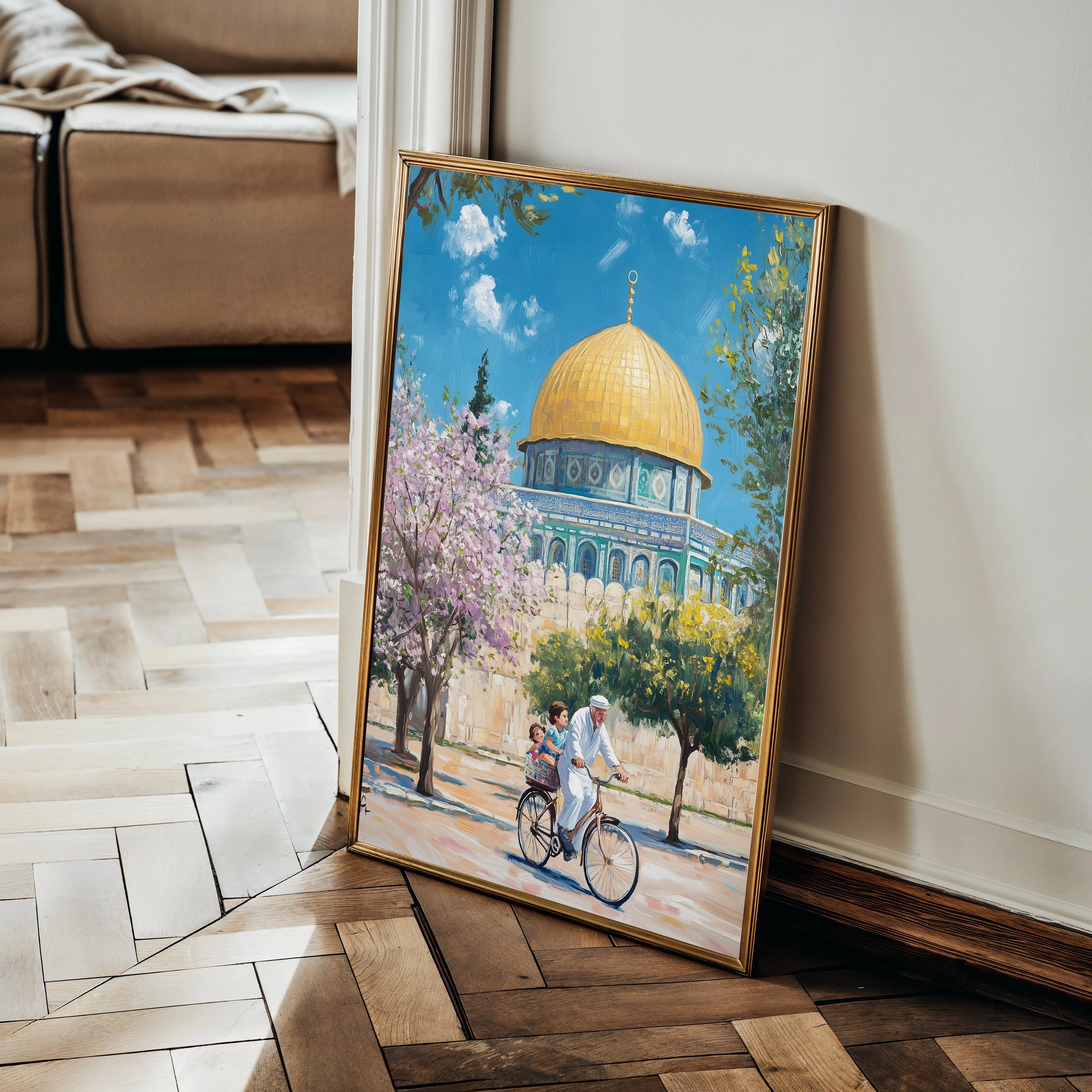 Palestine 021 Canvas Art 60 x 40 cm / Black