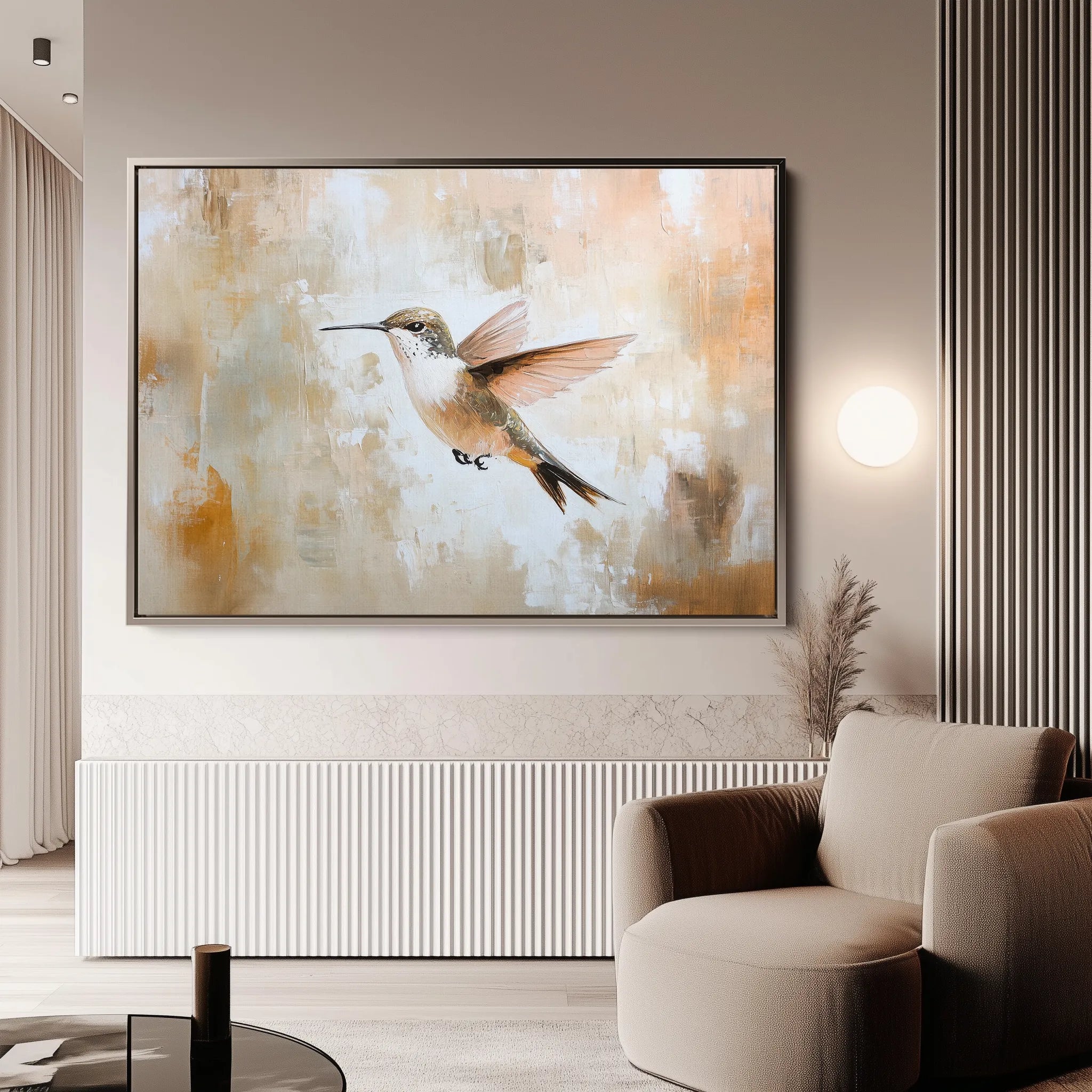 Animals 022 Canvas Art 60 x 40 cm / Black