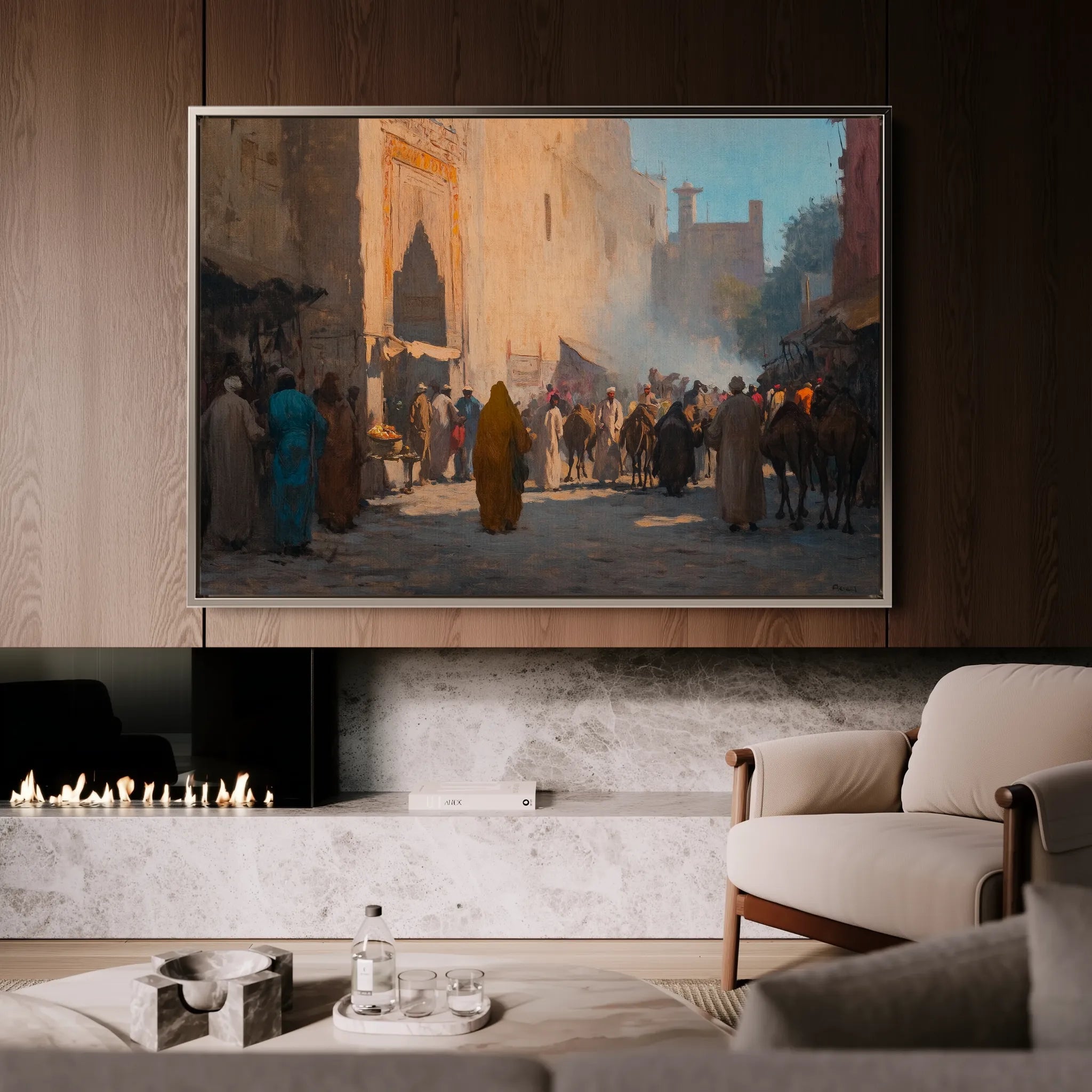 Orientalist 022 Canvas Art 60 x 40 cm / Black