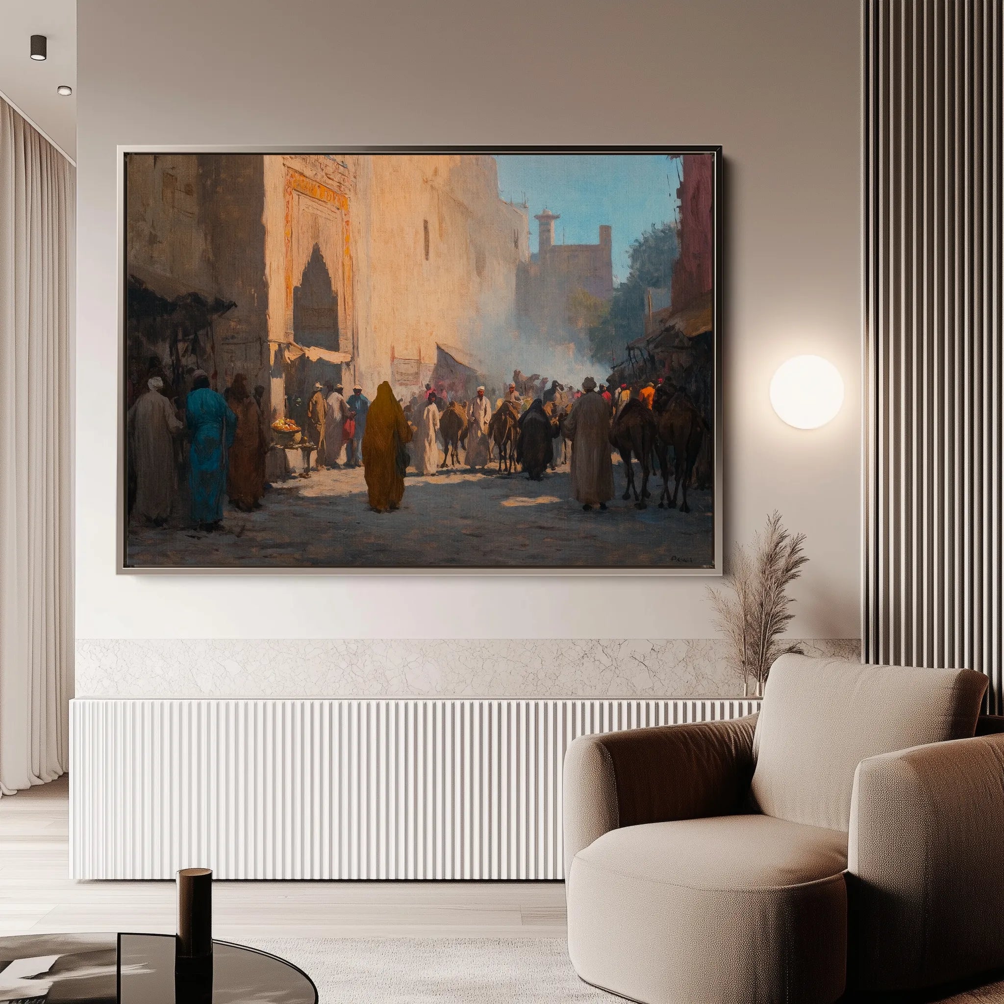 Orientalist 022 Canvas Art 60 x 40 cm / Black