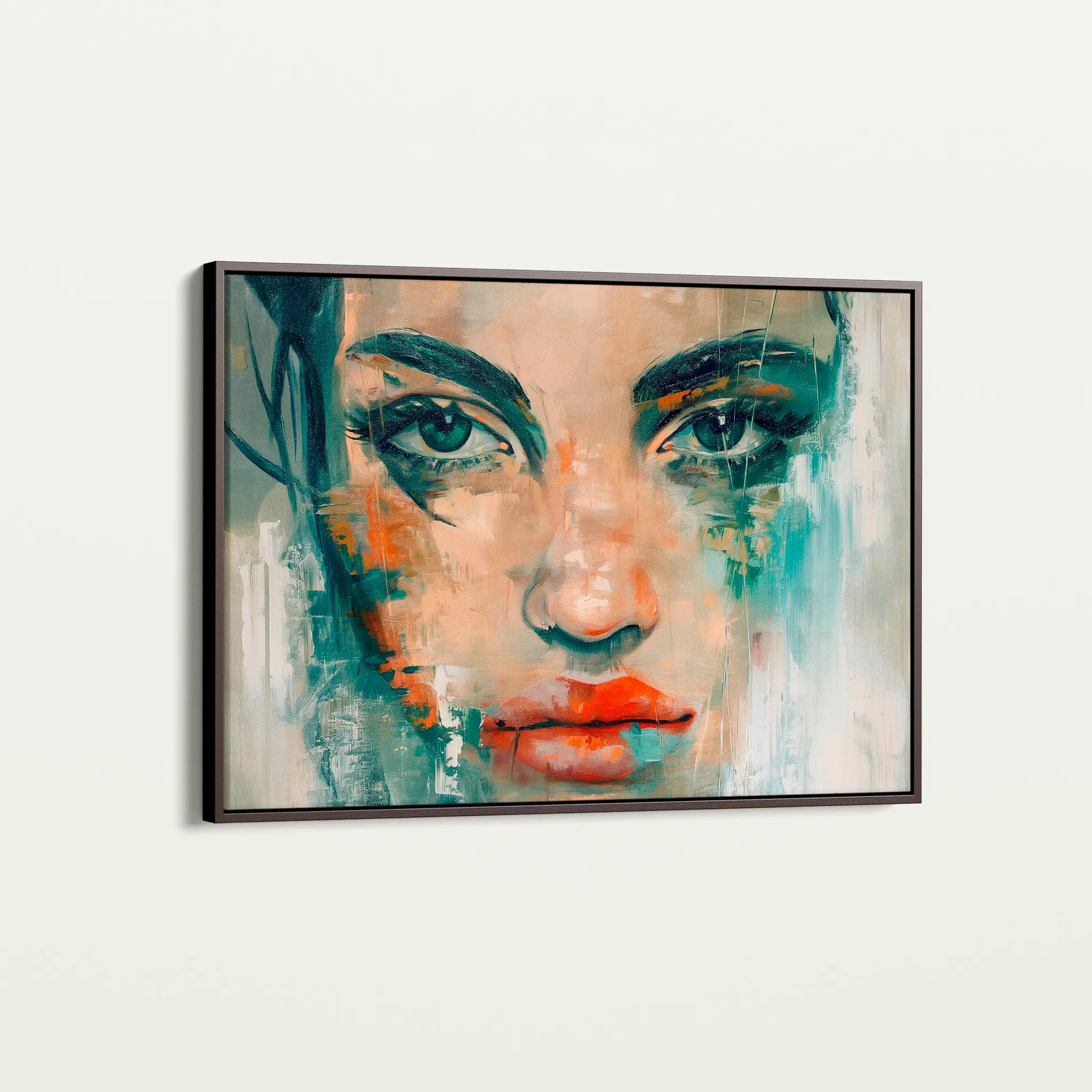 Portrait 022 Canvas Art 60 x 40 cm / Black