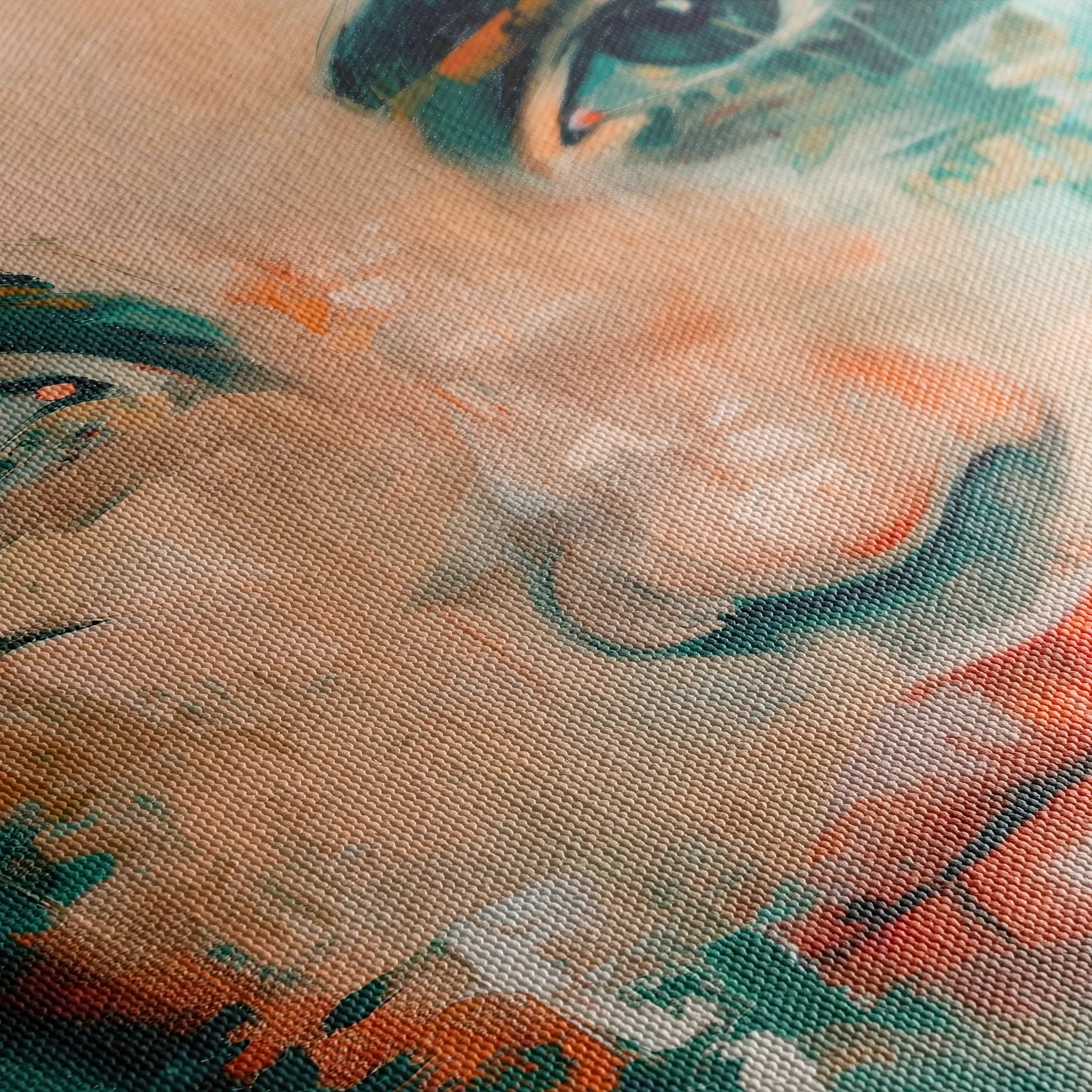 Portrait 022 Canvas Art 60 x 40 cm / Black