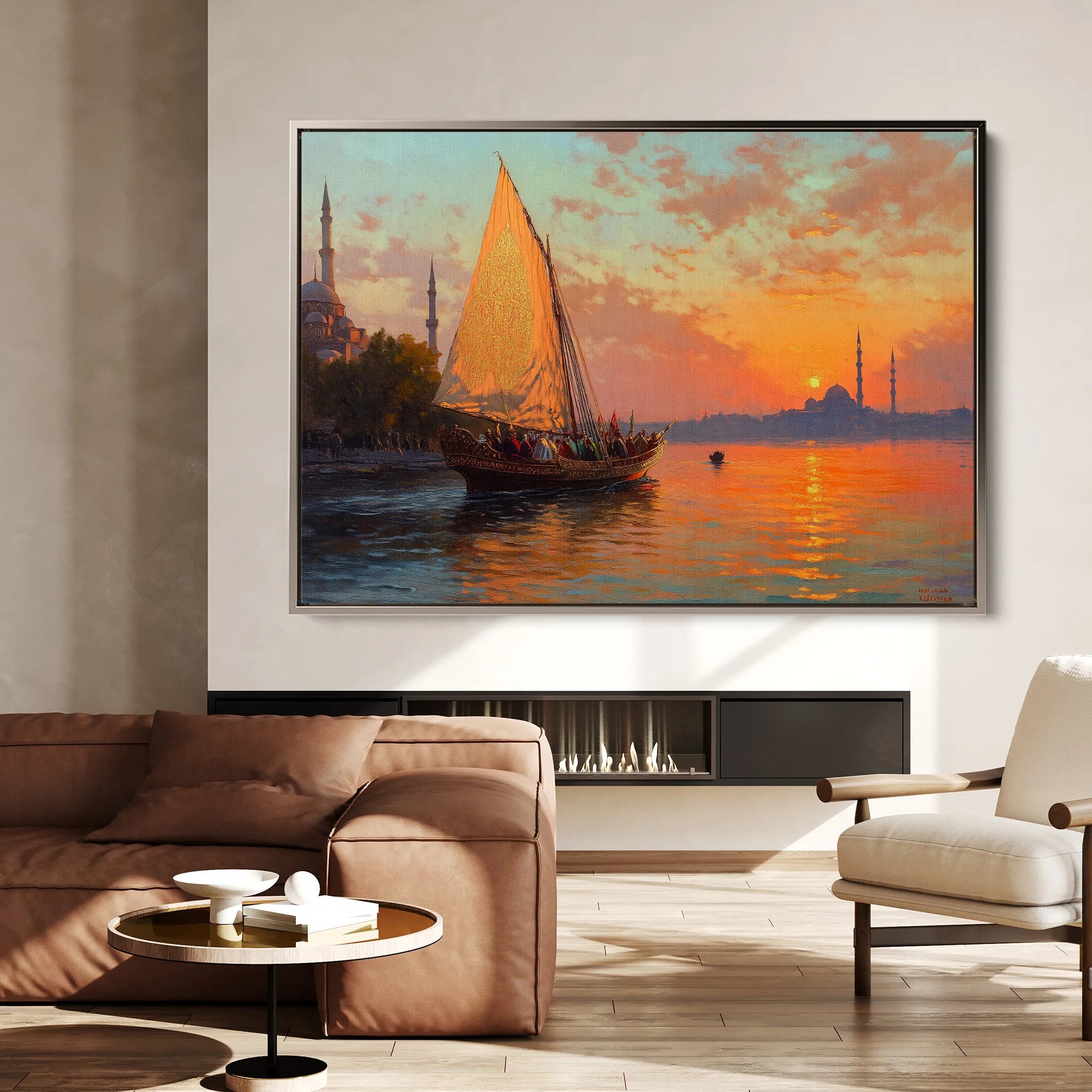 Orientalist 023 Canvas Art 60 x 40 cm / Black