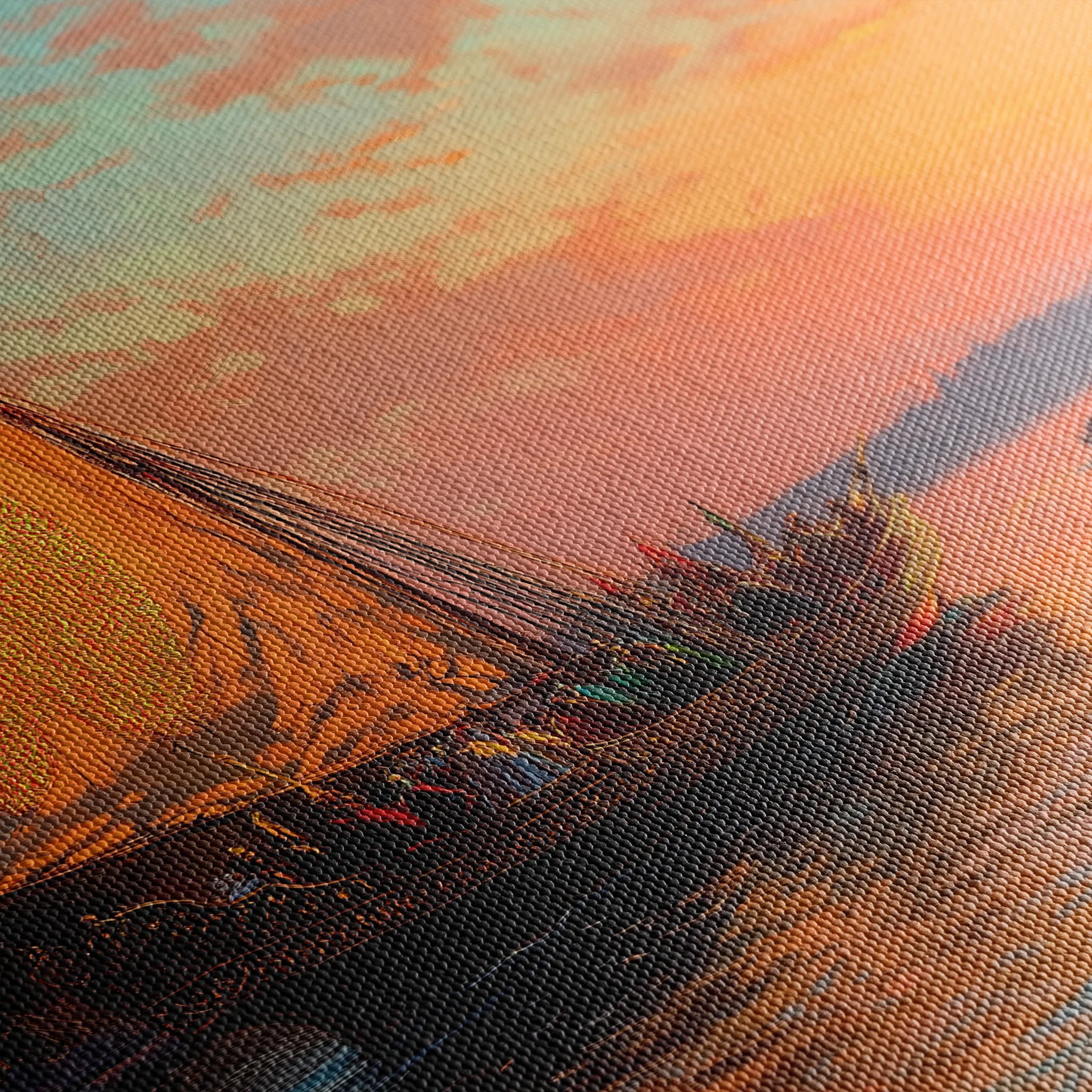 Orientalist 023 Canvas Art 60 x 40 cm / Black