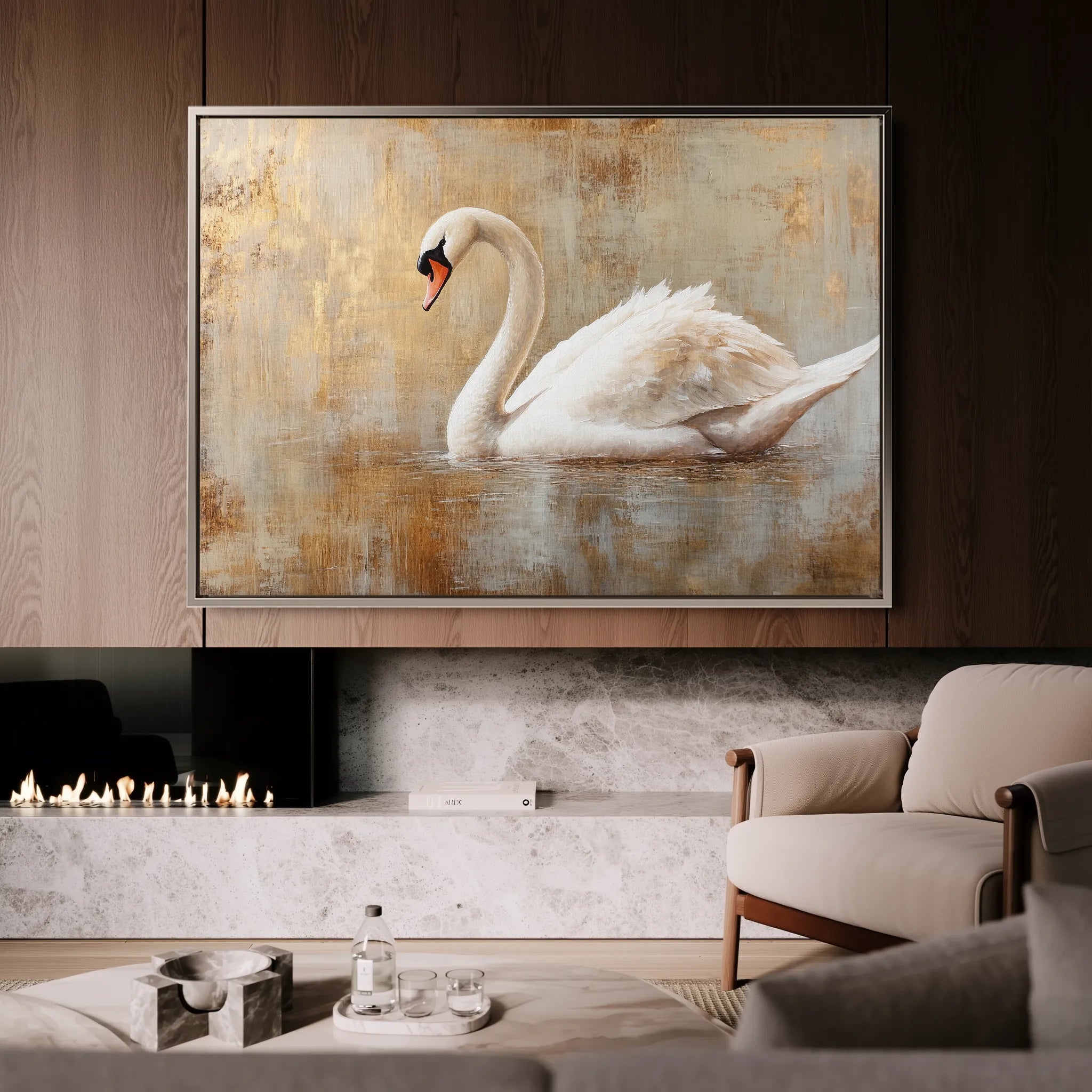 Animals 024 Canvas Art 60 x 40 cm / Black
