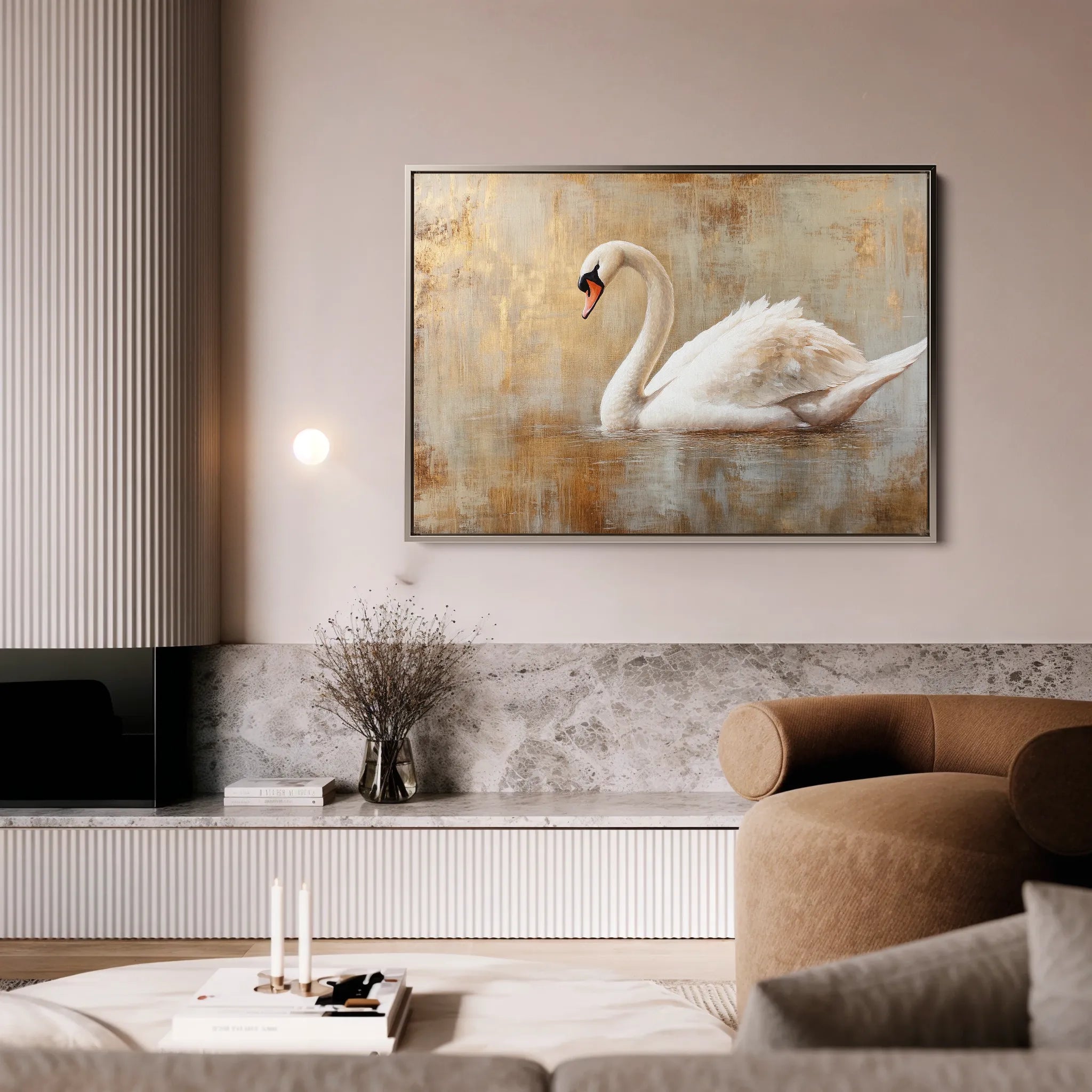 Animals 024 Canvas Art 60 x 40 cm / Black