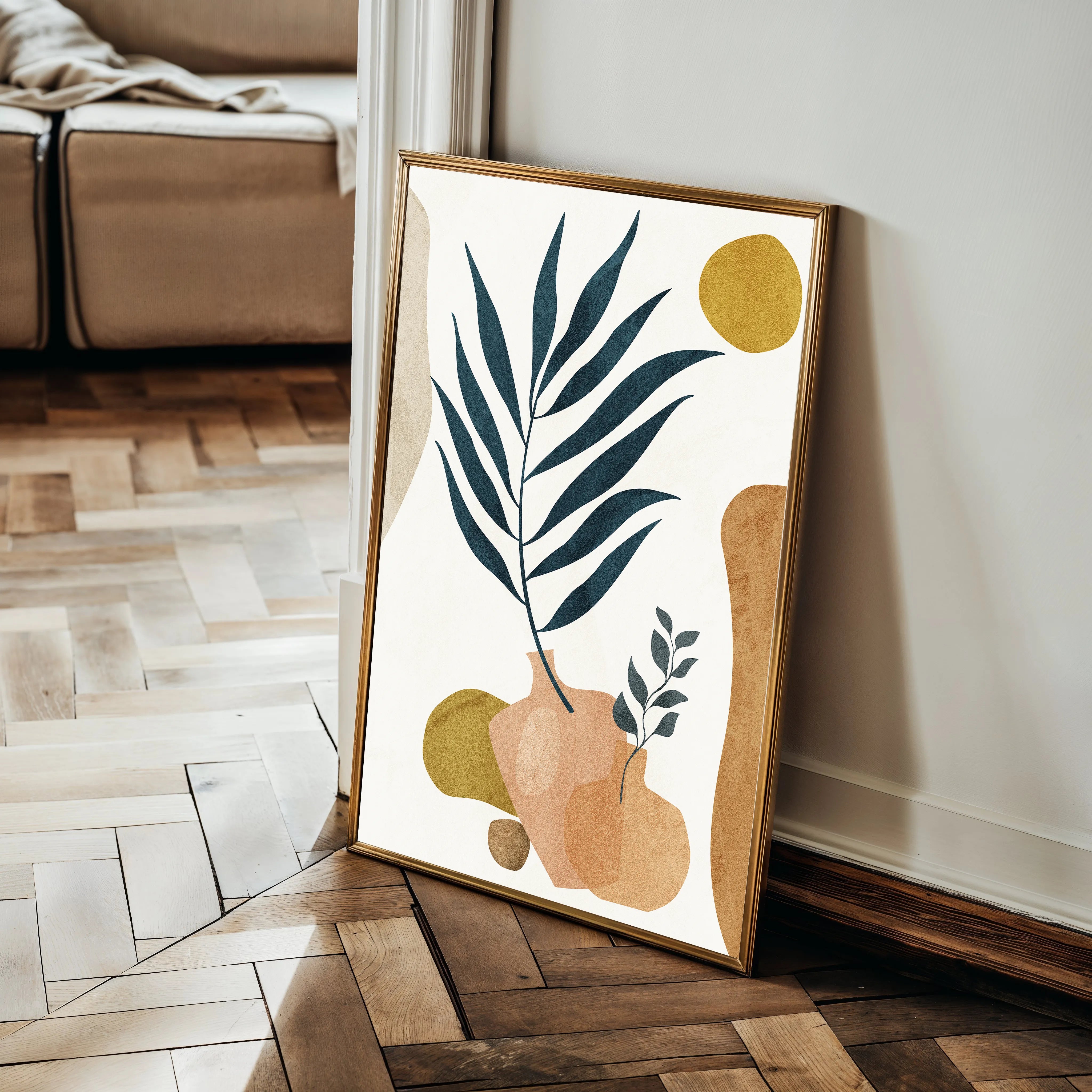 Boho 024 Canvas Art 60 x 40 cm / Black