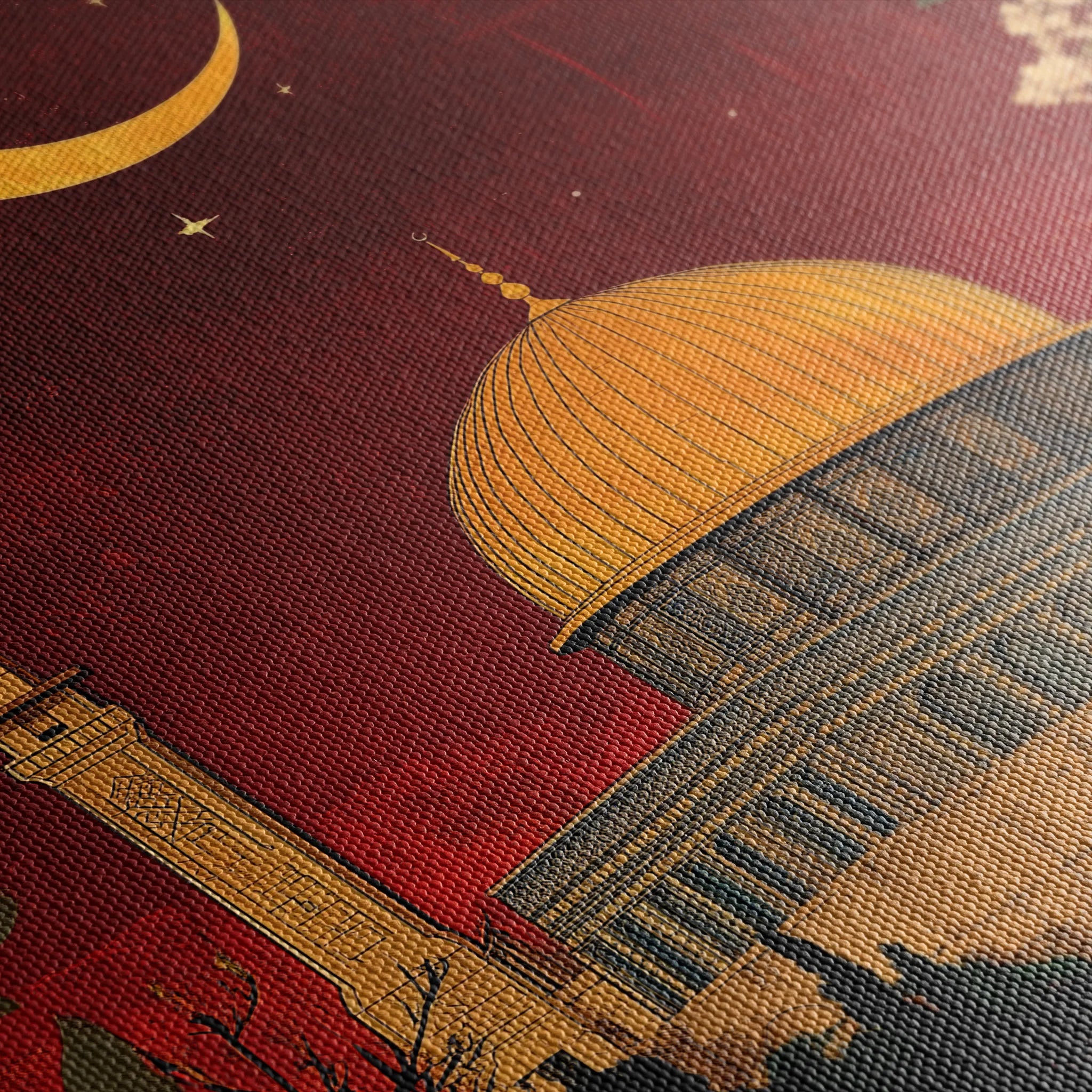 Palestine 024 Canvas Art 60 x 40 cm / Black