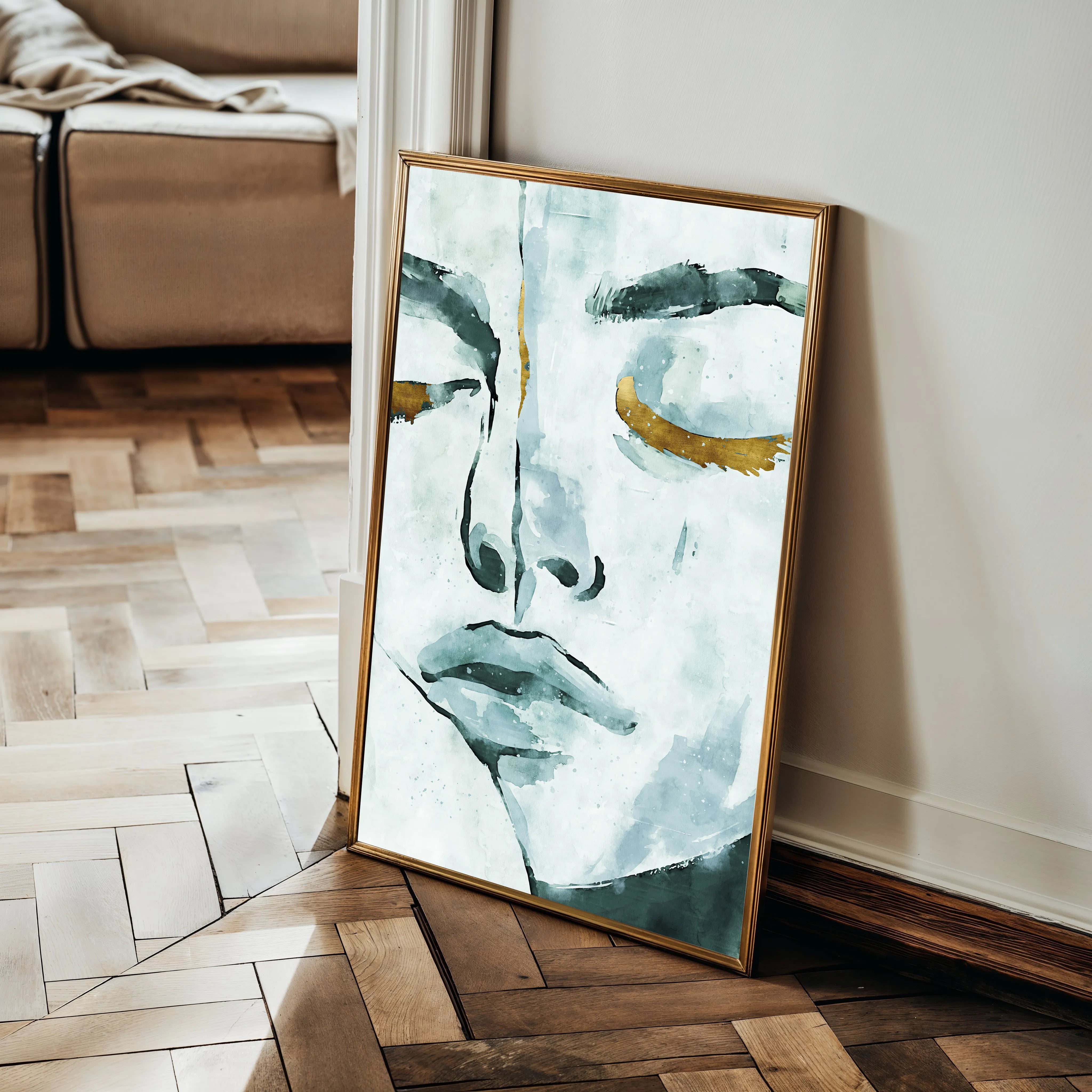 Portrait 024 Canvas Art 60 x 40 cm / Black