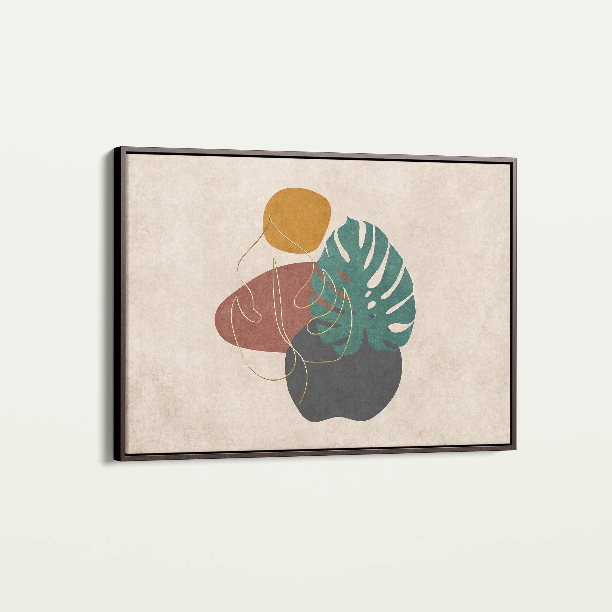 Boho 025 Canvas Art 60 x 40 cm / Black