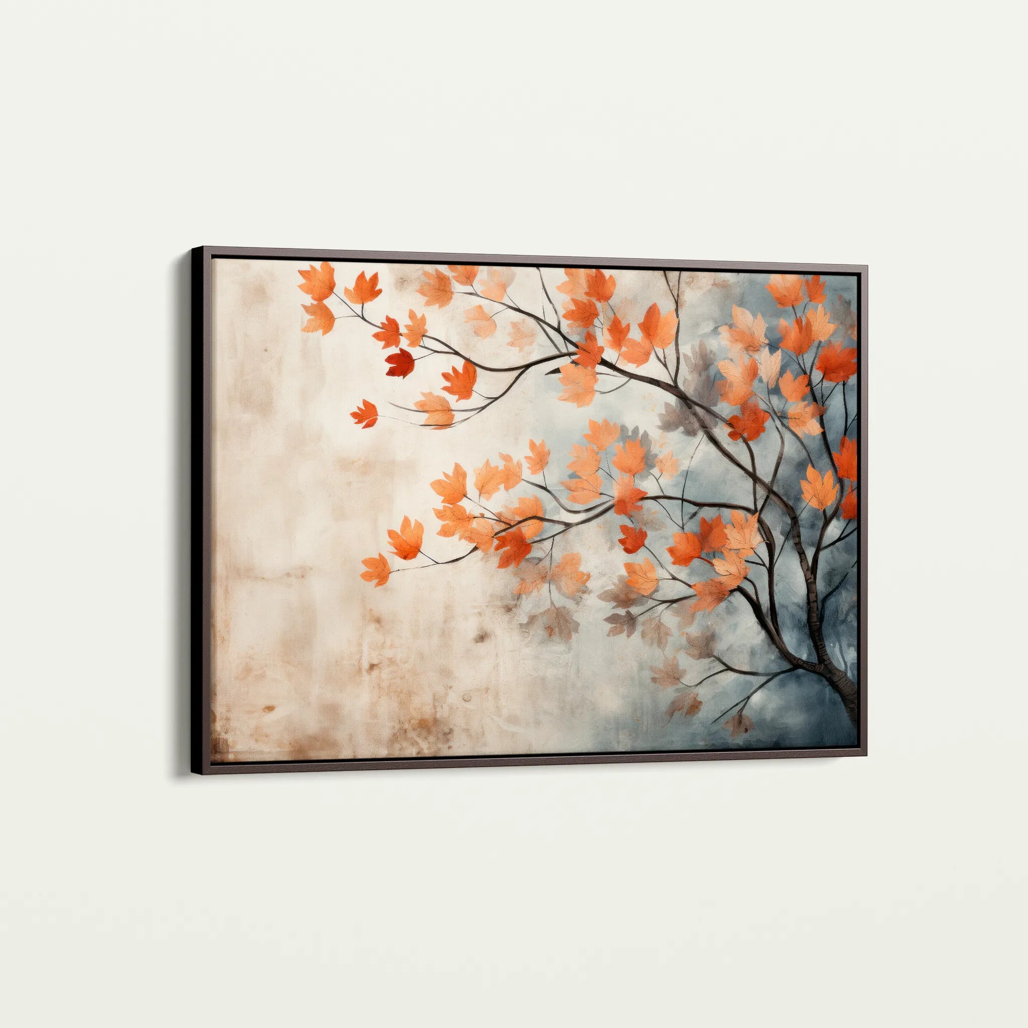 Floral 025 Canvas Art 60 x 40 cm / Black