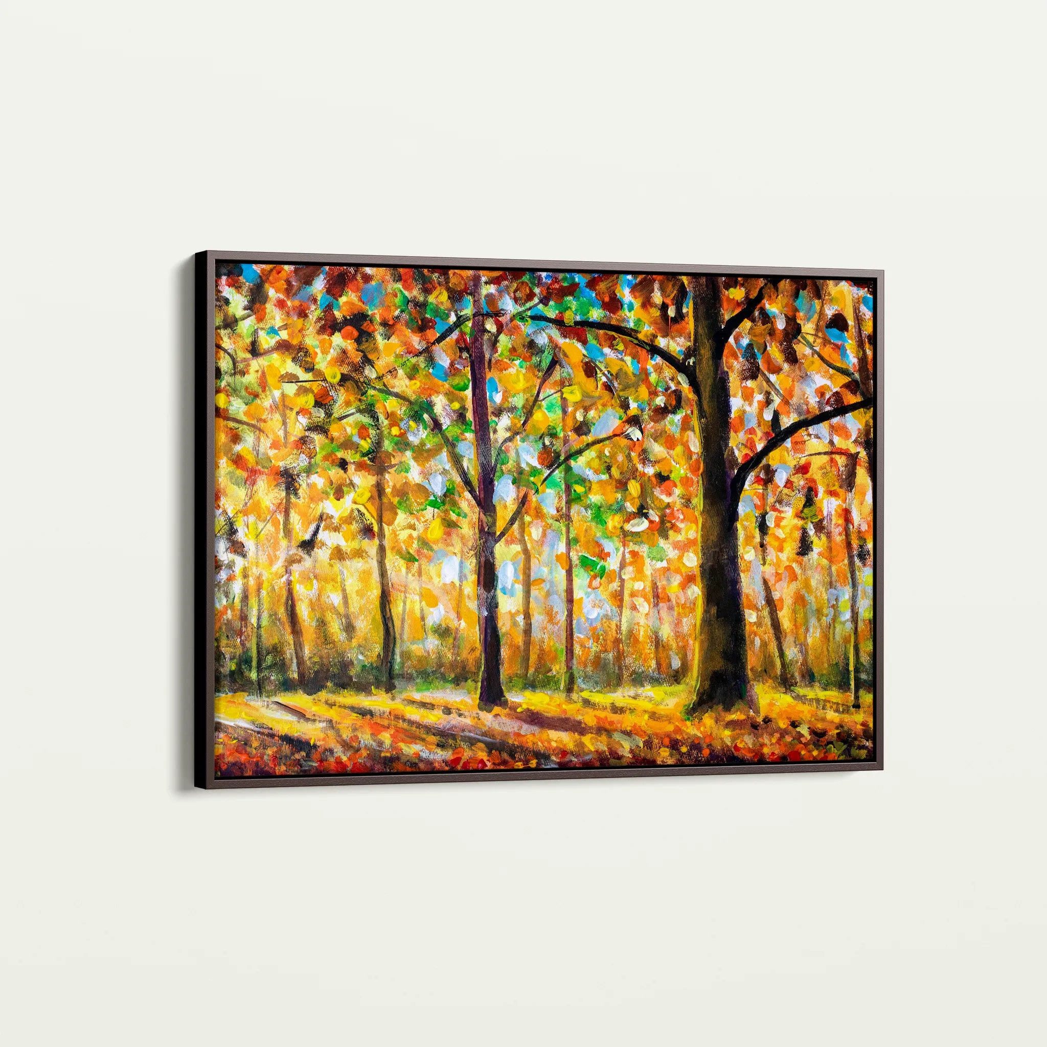 Landscape 025 Canvas Art 60 x 40 cm / Black