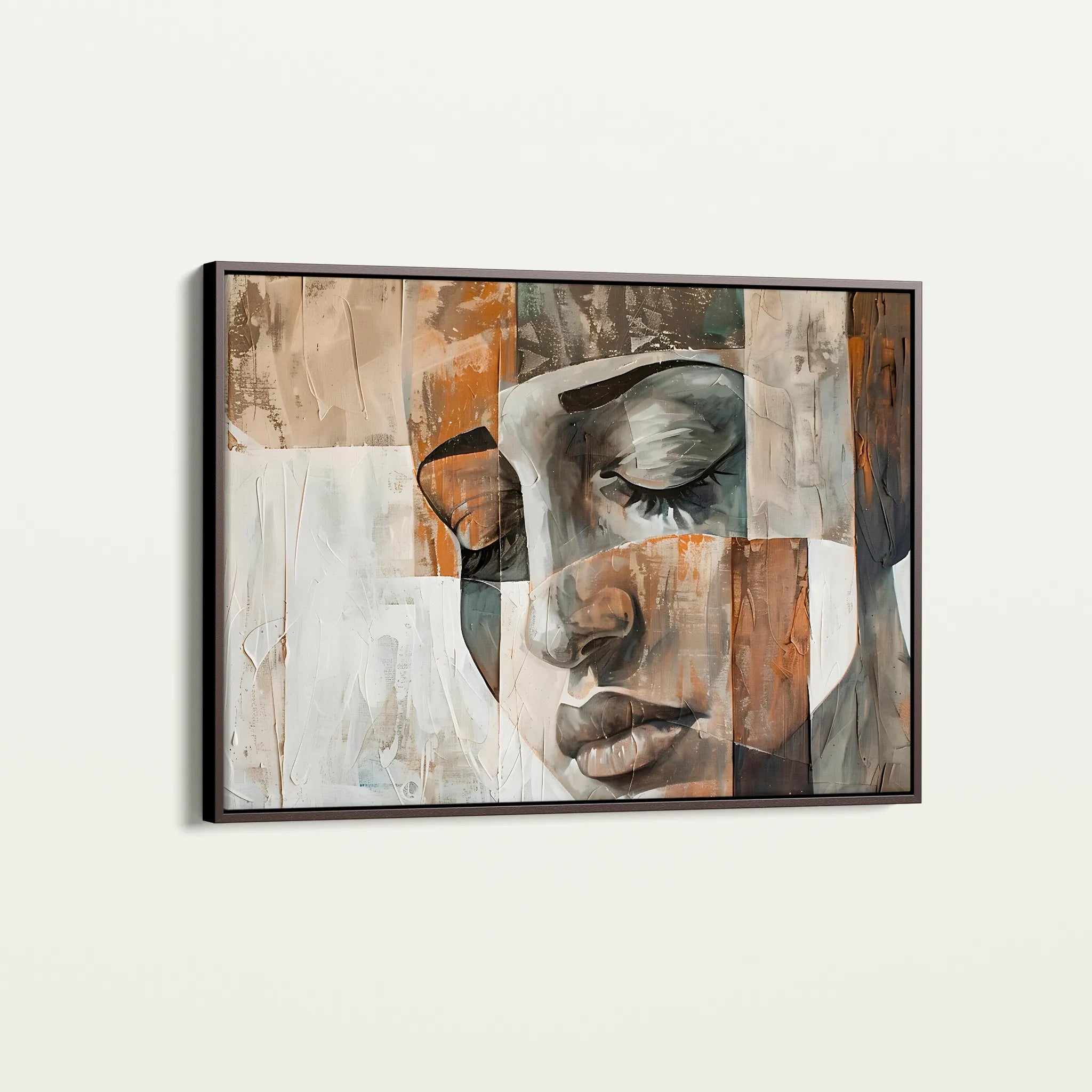Portrait 025 Canvas Art 60 x 40 cm / Black