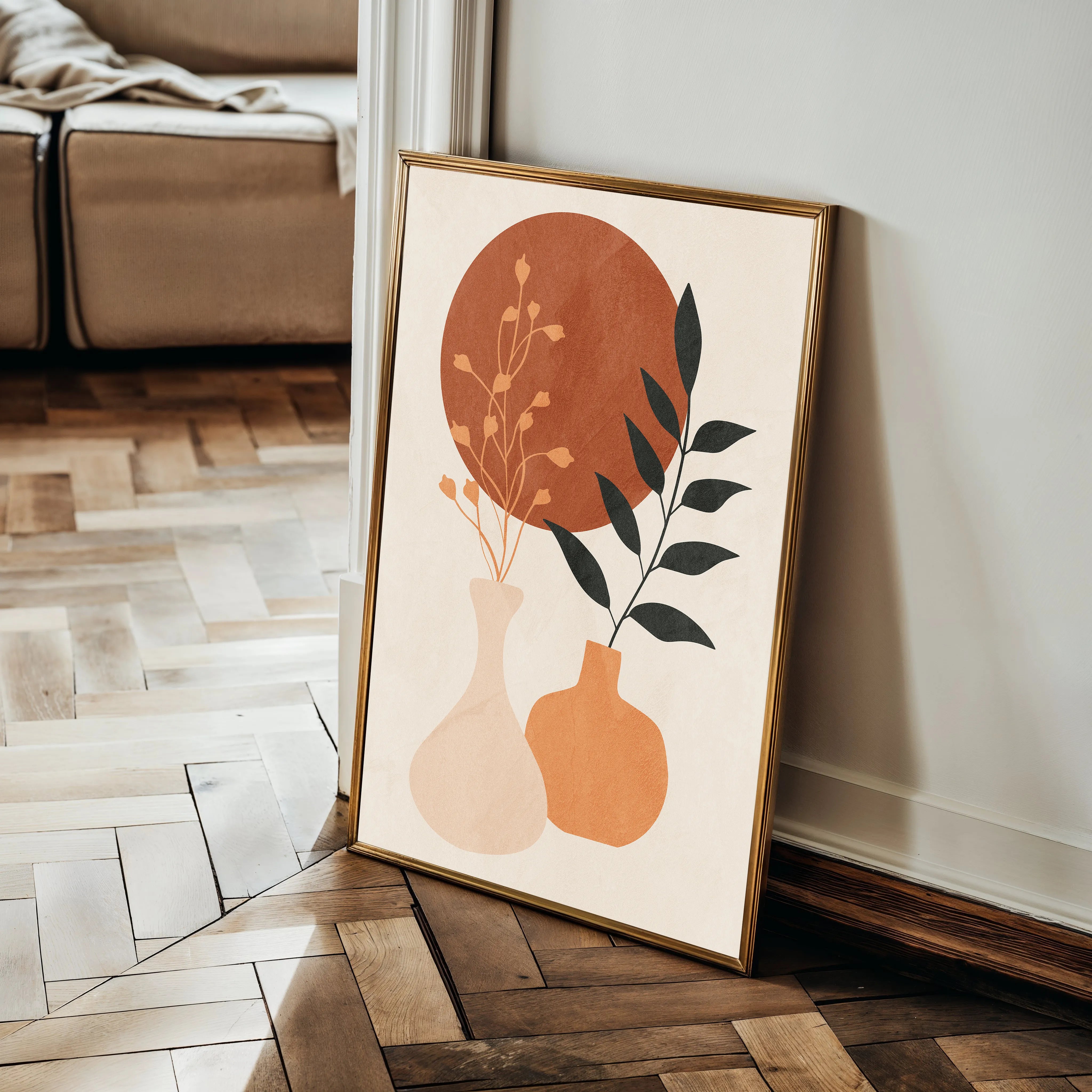 Boho 026 Canvas Art 60 x 40 cm / Black