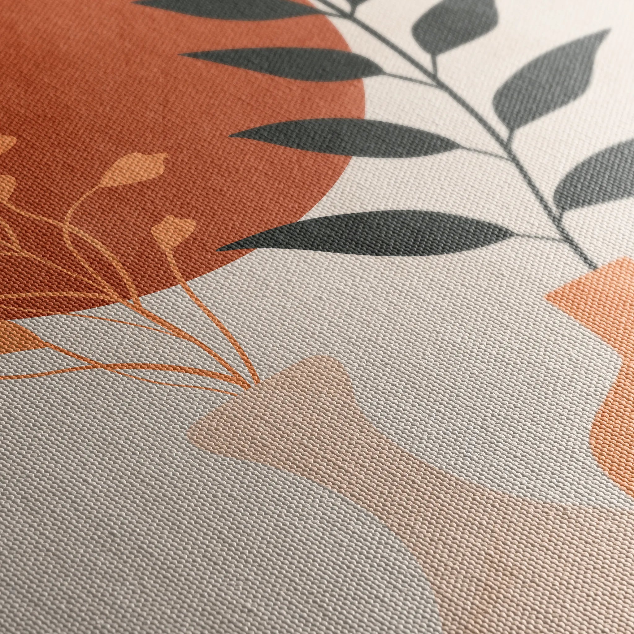 Boho 026 Canvas Art 60 x 40 cm / Black