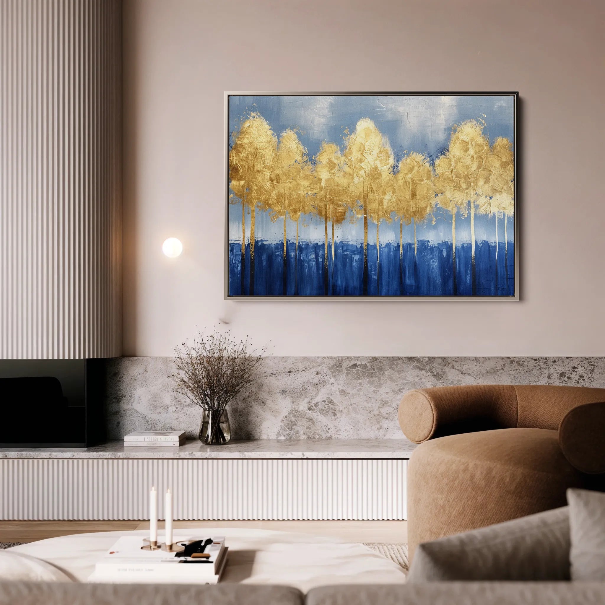 Floral 026 Canvas Art 60 x 40 cm / Black