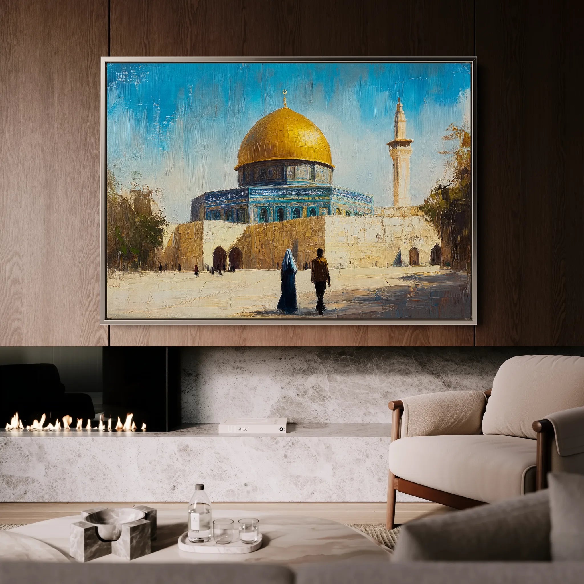 Palestine 026 Canvas Art 60 x 40 cm / Black