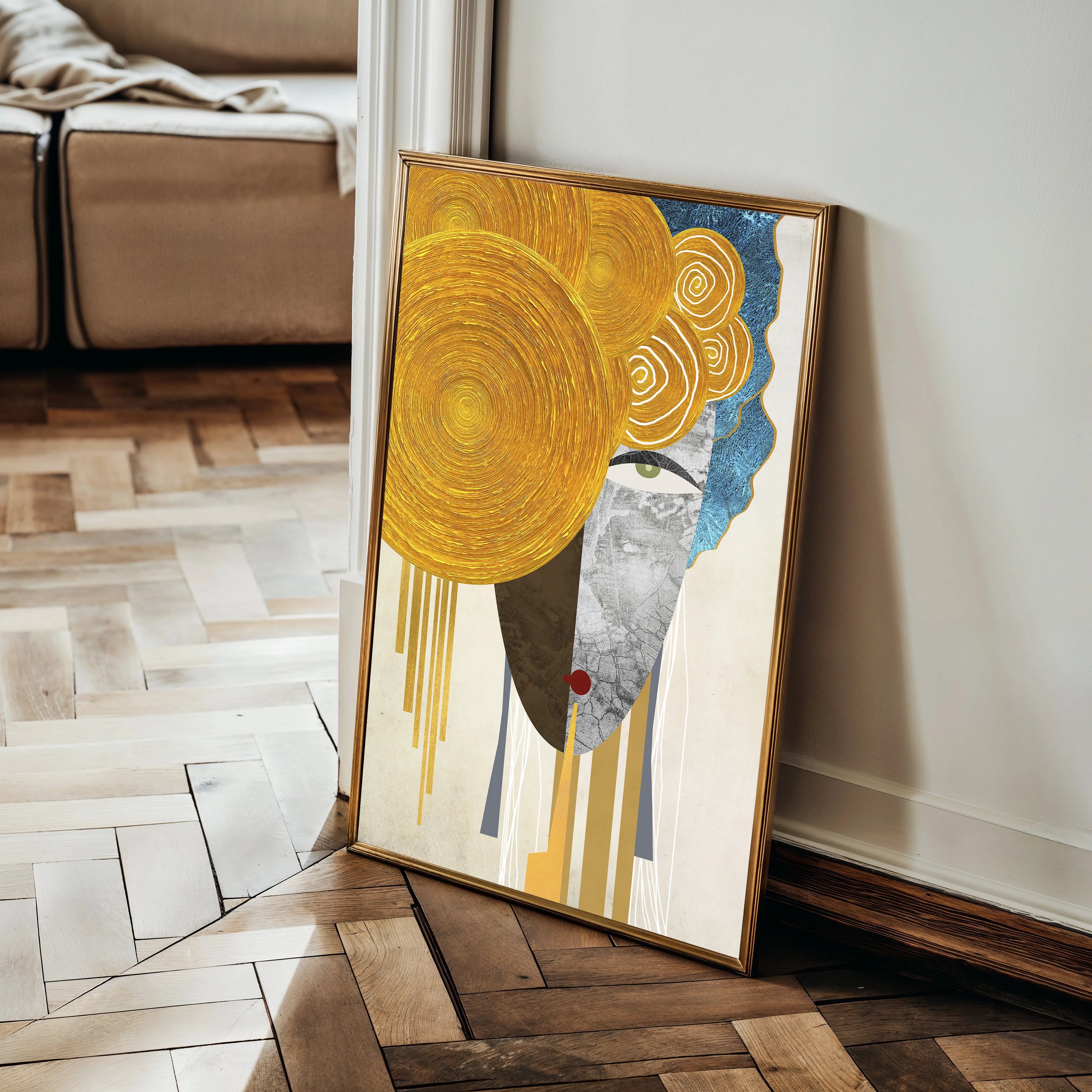 Portrait 026 Canvas Art 60 x 40 cm / Black