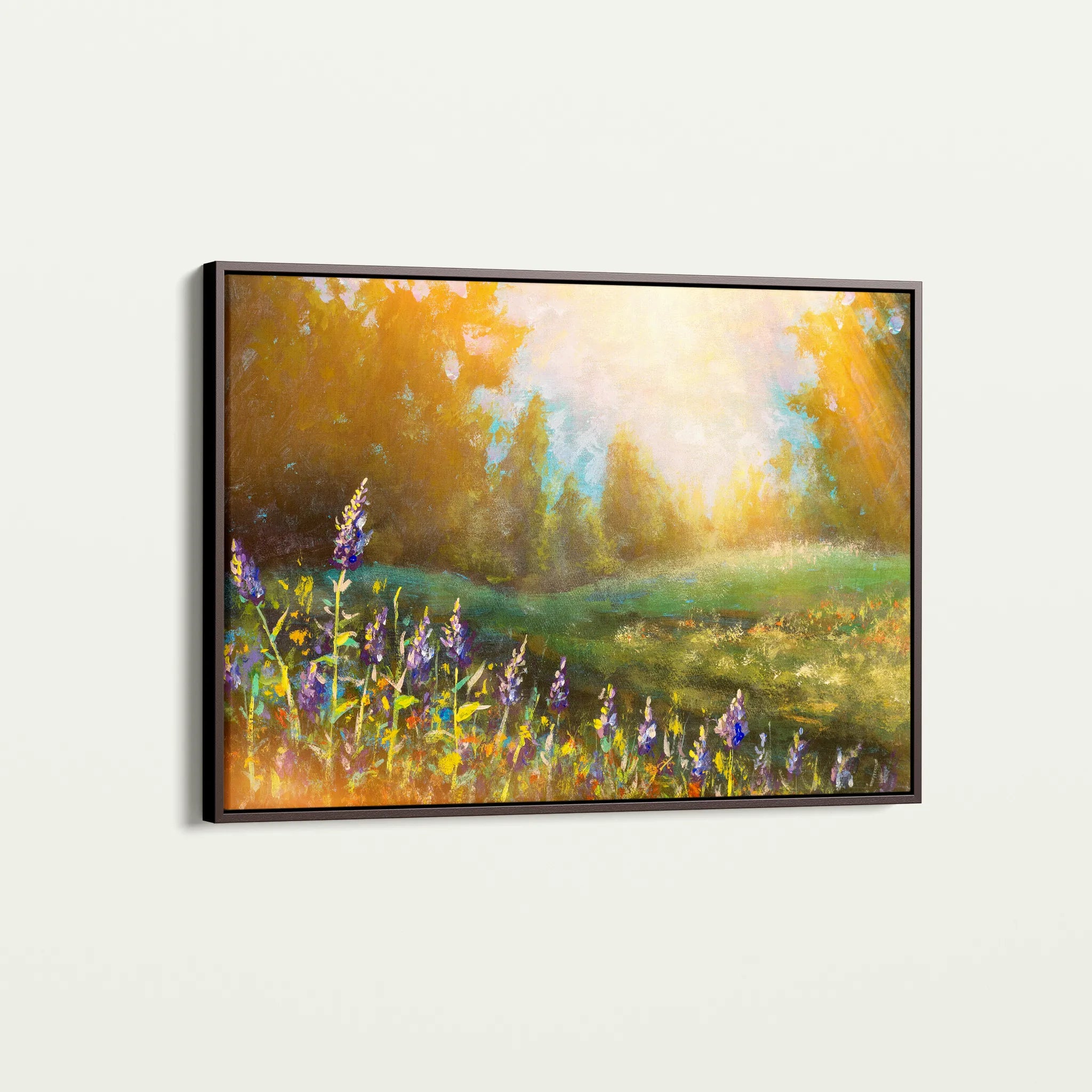 Landscape 027 Canvas Art 60 x 40 cm / Black