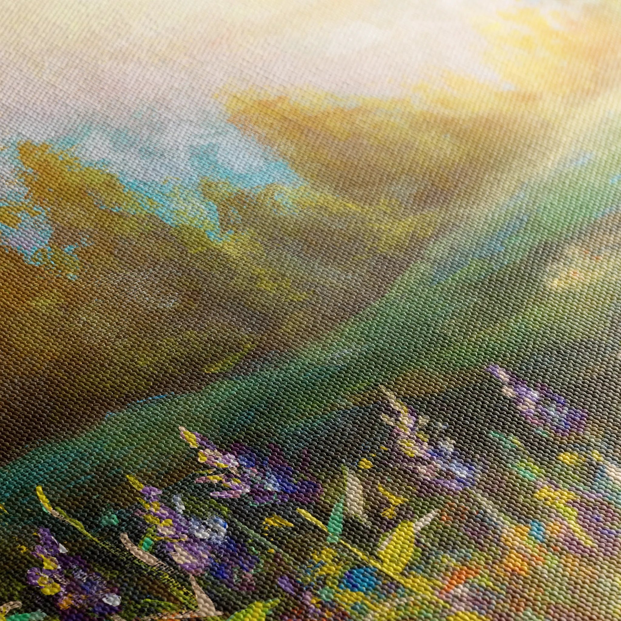 Landscape 027 Canvas Art 60 x 40 cm / Black