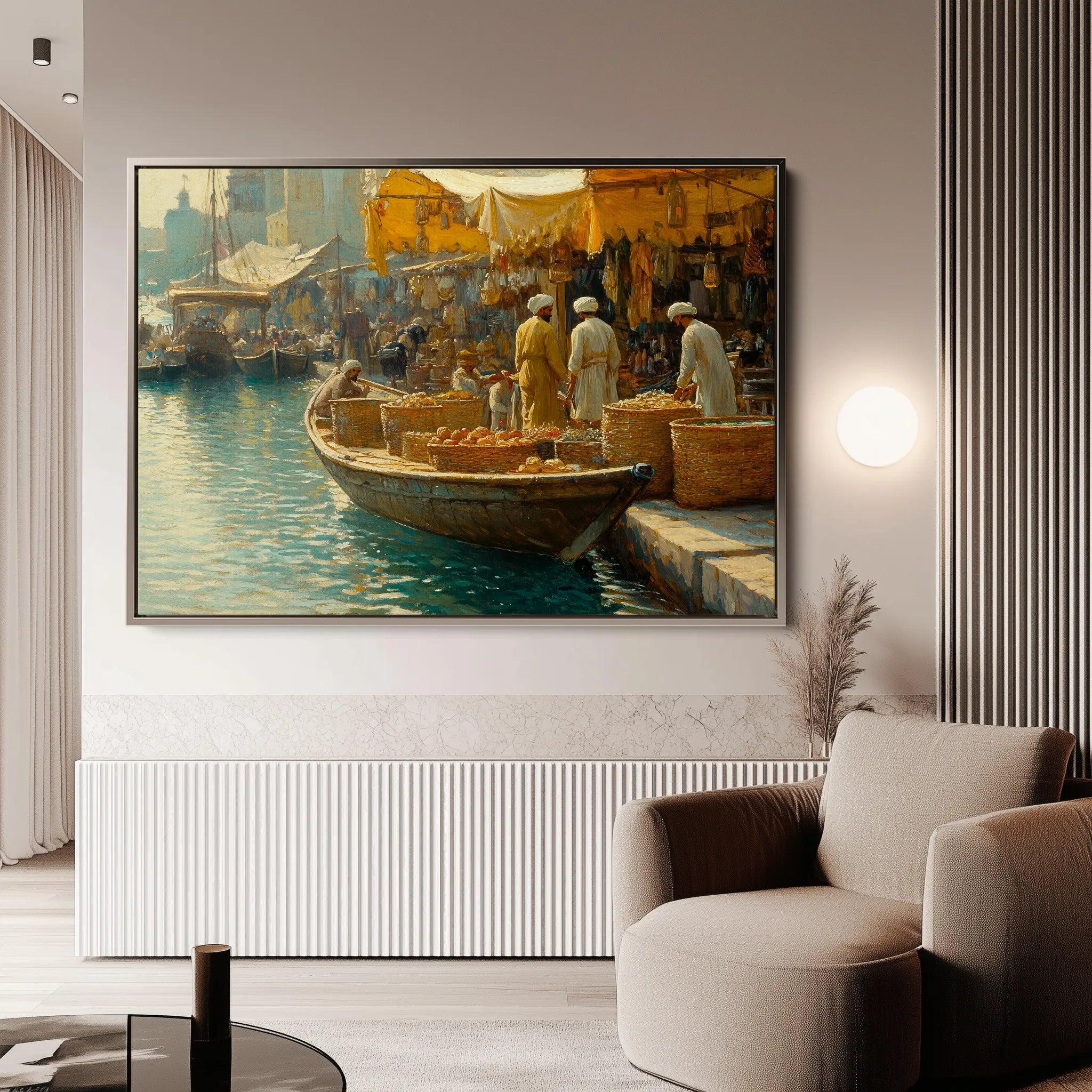 Orientalist 027 Canvas Art 60 x 40 cm / Black