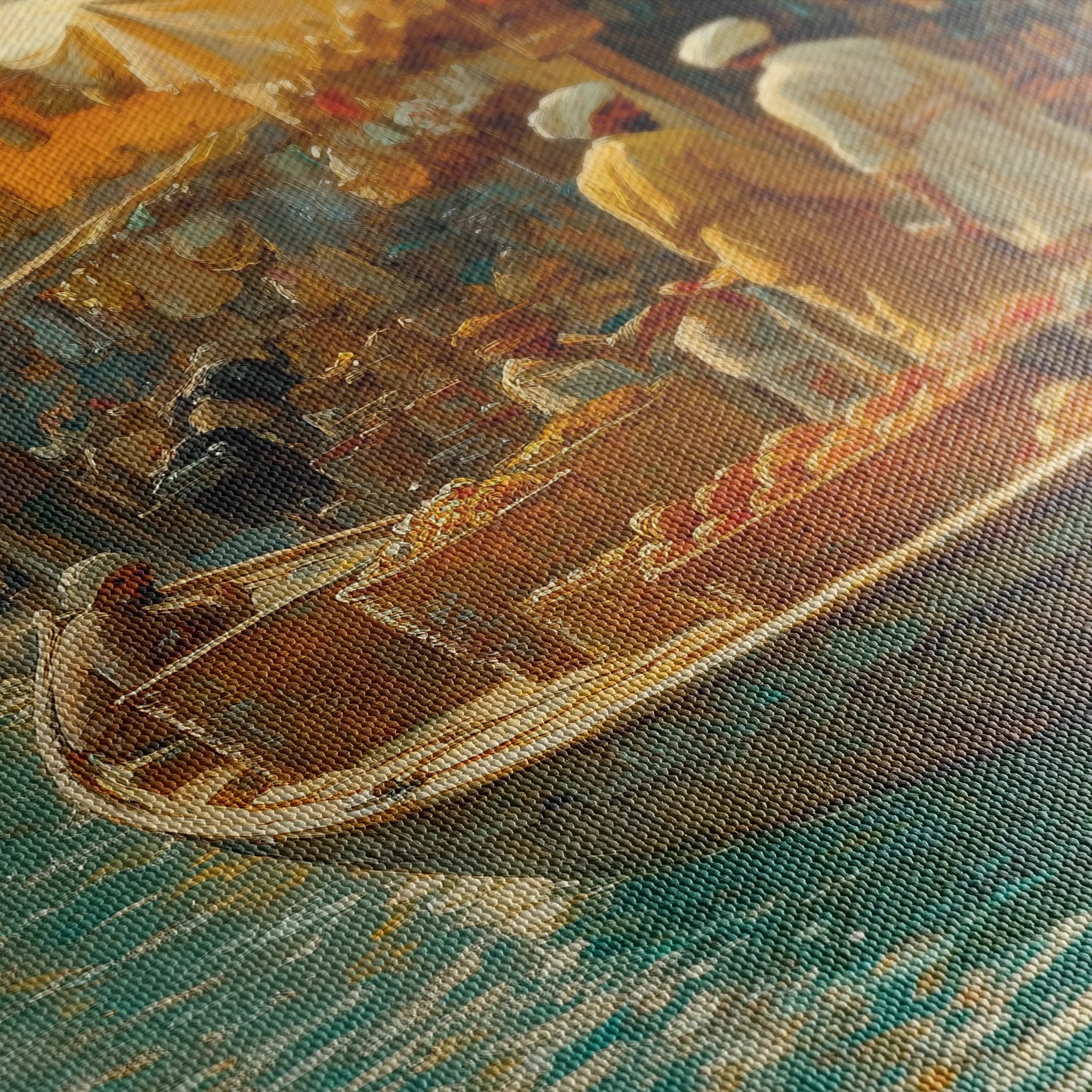 Orientalist 027 Canvas Art 60 x 40 cm / Black