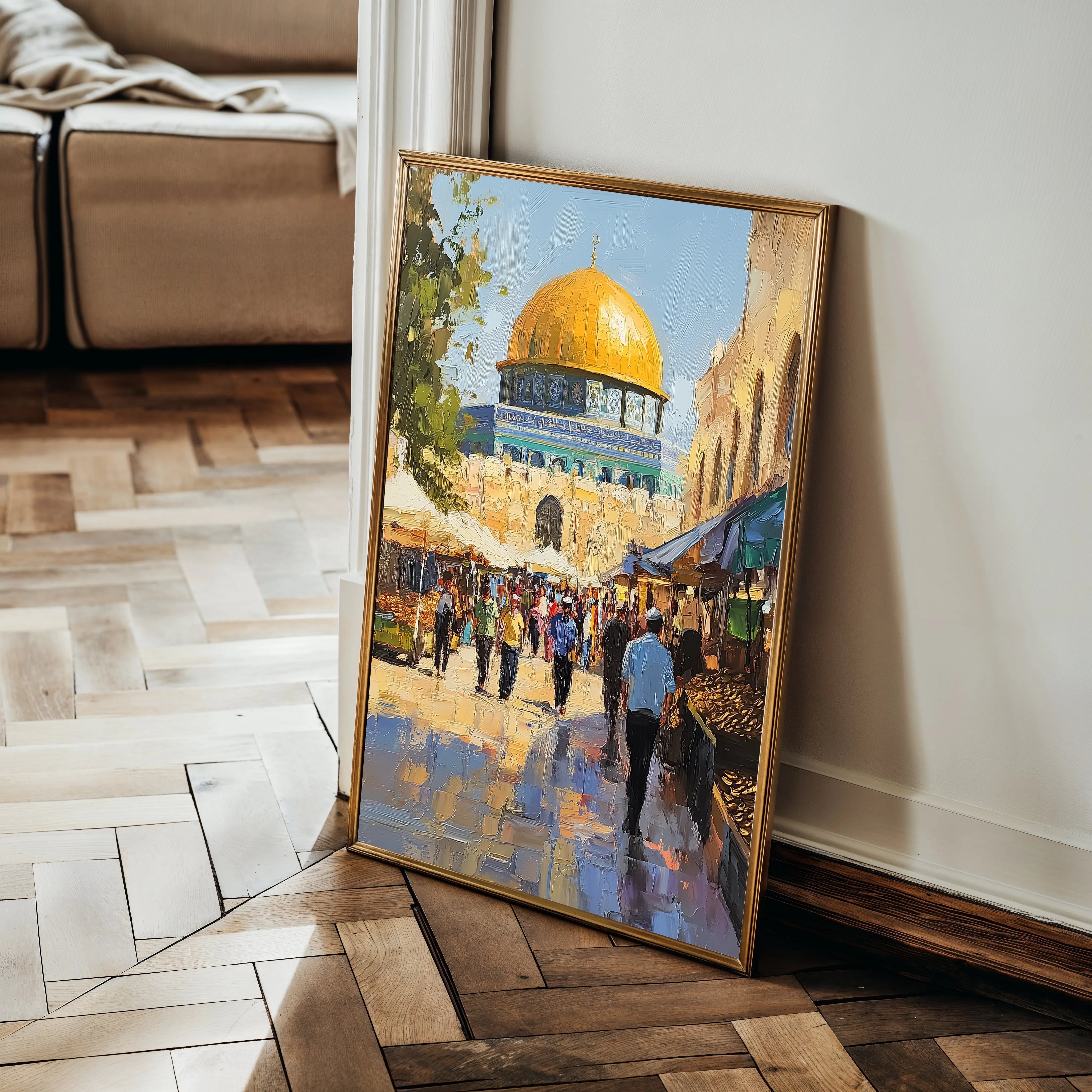 Palestine 027 Canvas Art 60 x 40 cm / Black