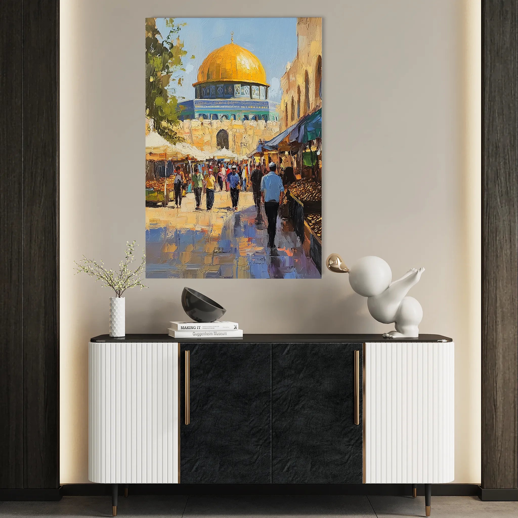 Palestine 027 Canvas Art 60 x 40 cm / Black