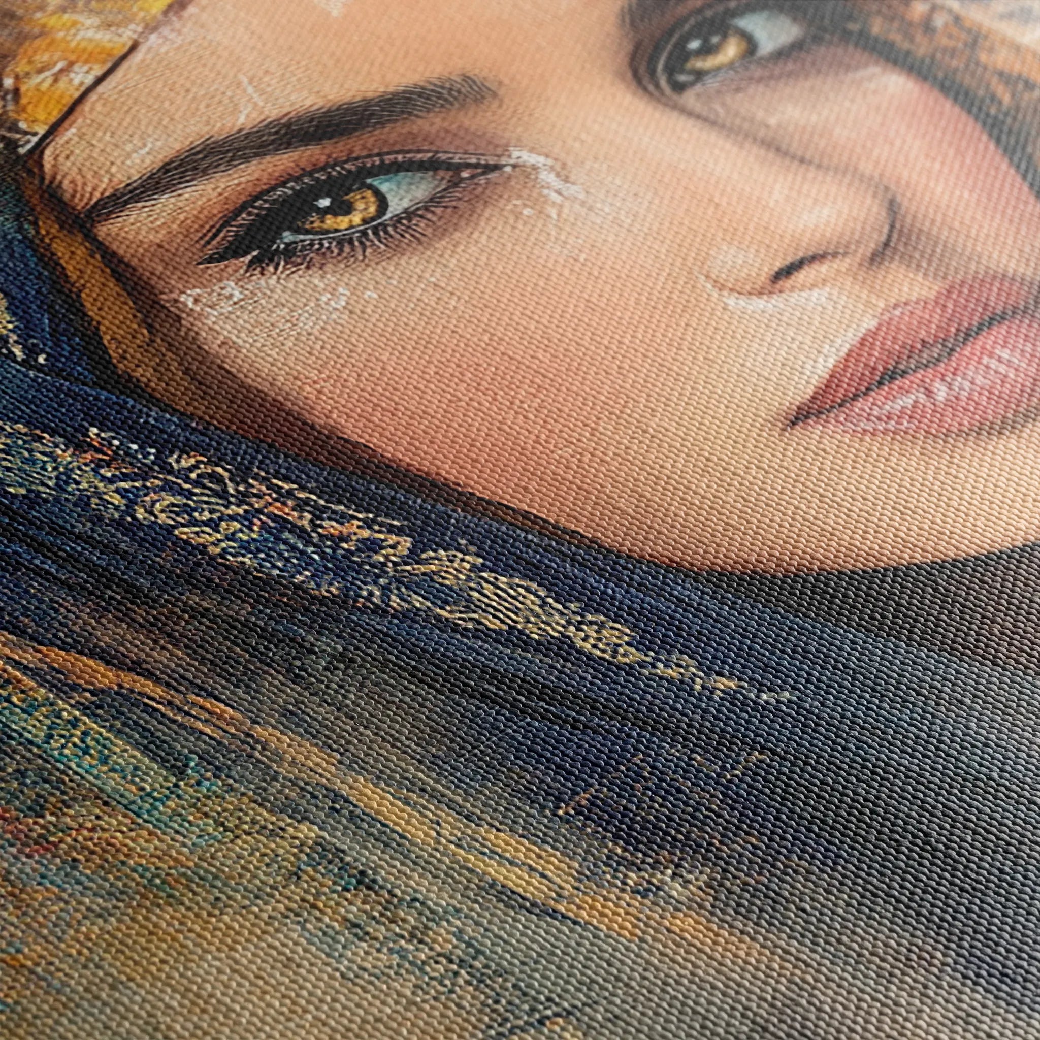 Portrait 027 Canvas Art 60 x 40 cm / Black