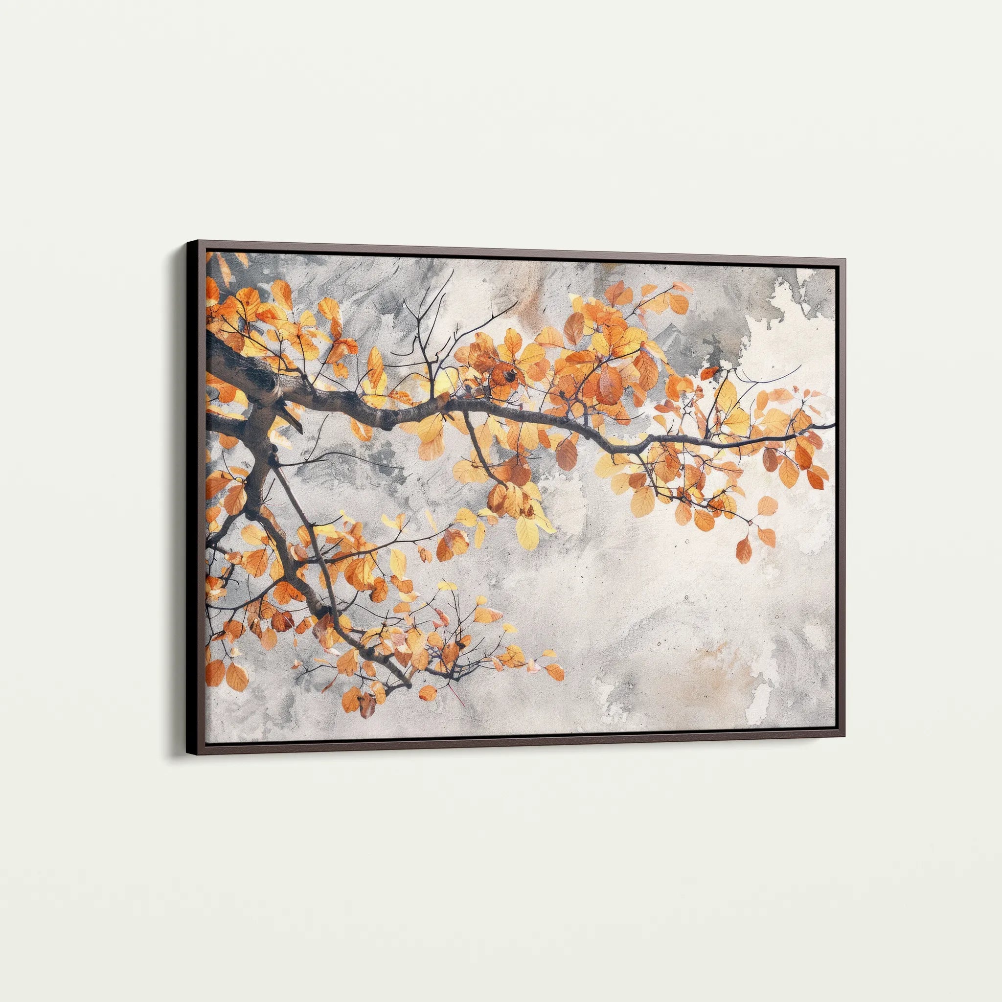 Floral 028 Canvas Art 60 x 40 cm / Black