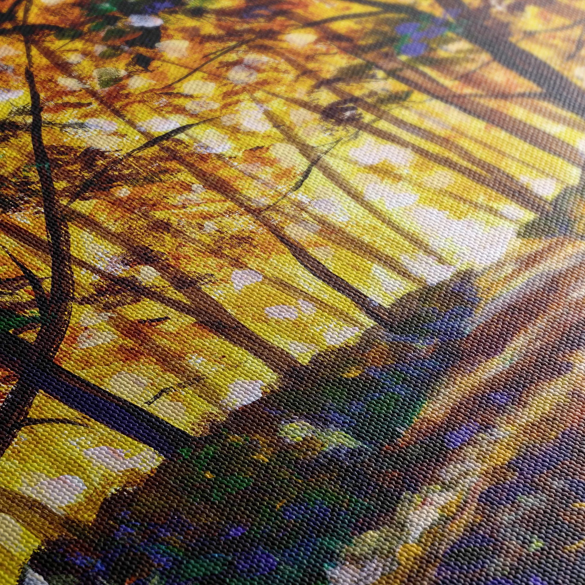 Landscape 028 Canvas Art 60 x 40 cm / Black