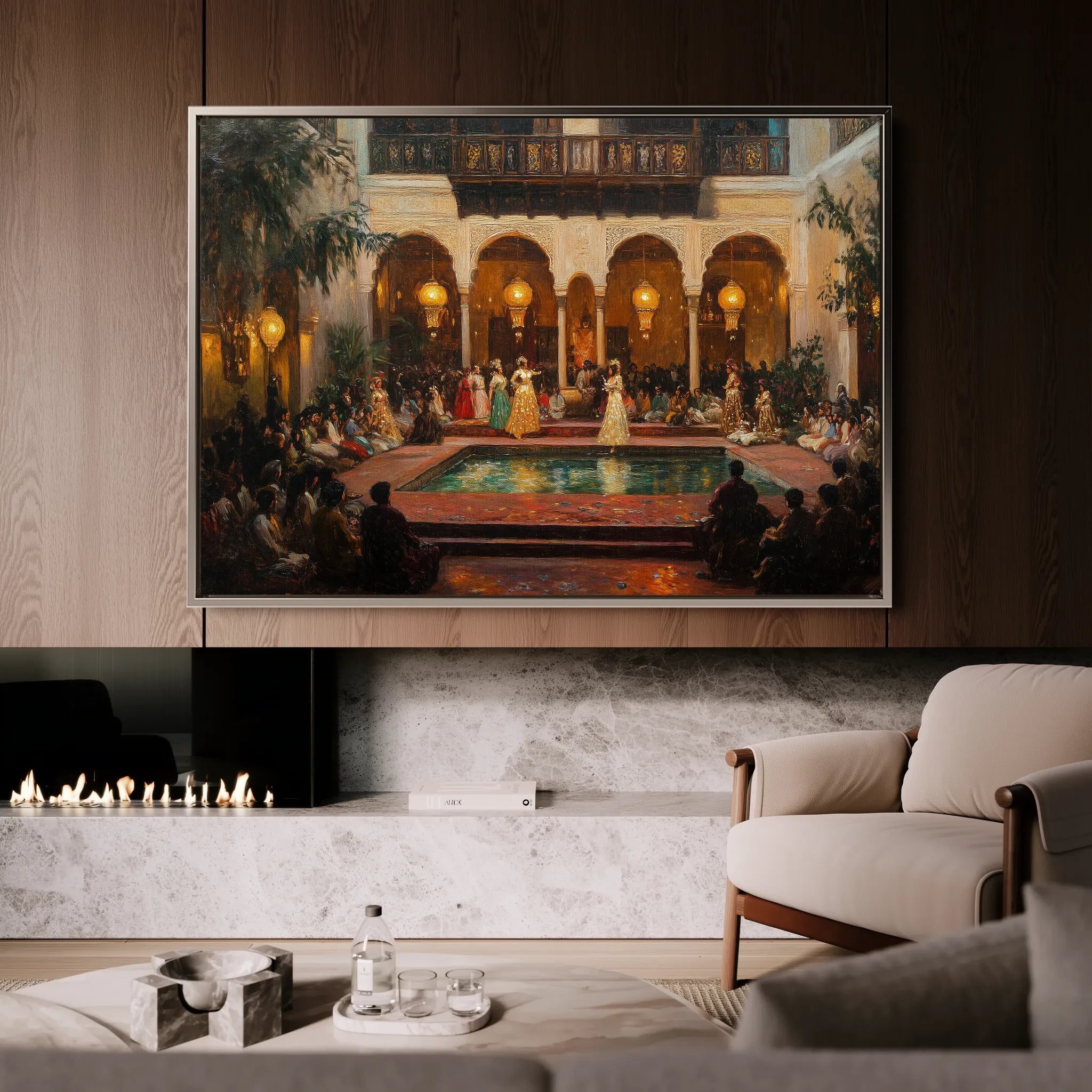 Orientalist 028 Canvas Art 60 x 40 cm / Black