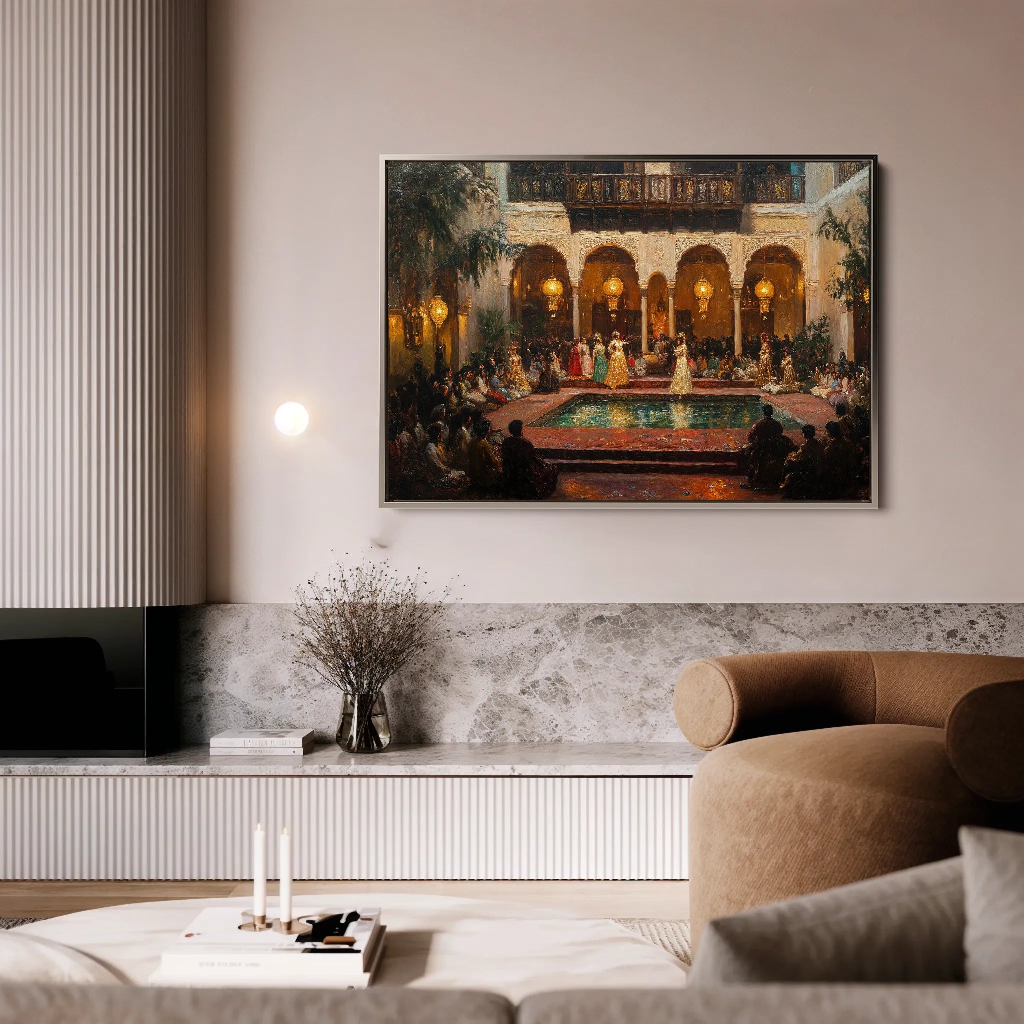 Orientalist 028 Canvas Art 60 x 40 cm / Black