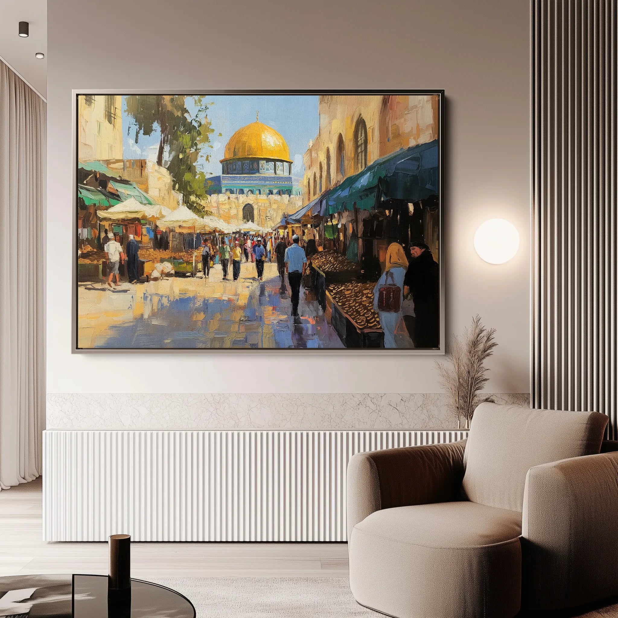 Palestine 028 Canvas Art 60 x 40 cm / Black
