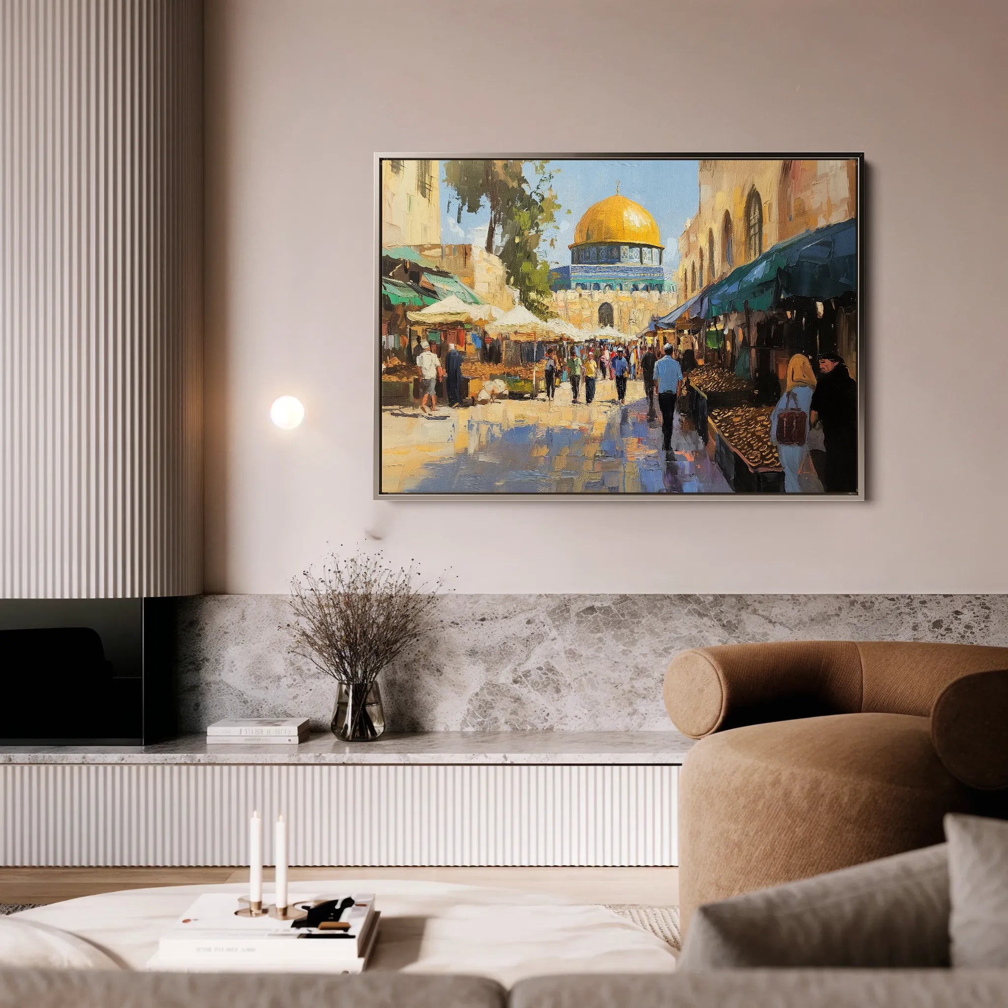 Palestine 028 Canvas Art 60 x 40 cm / Black