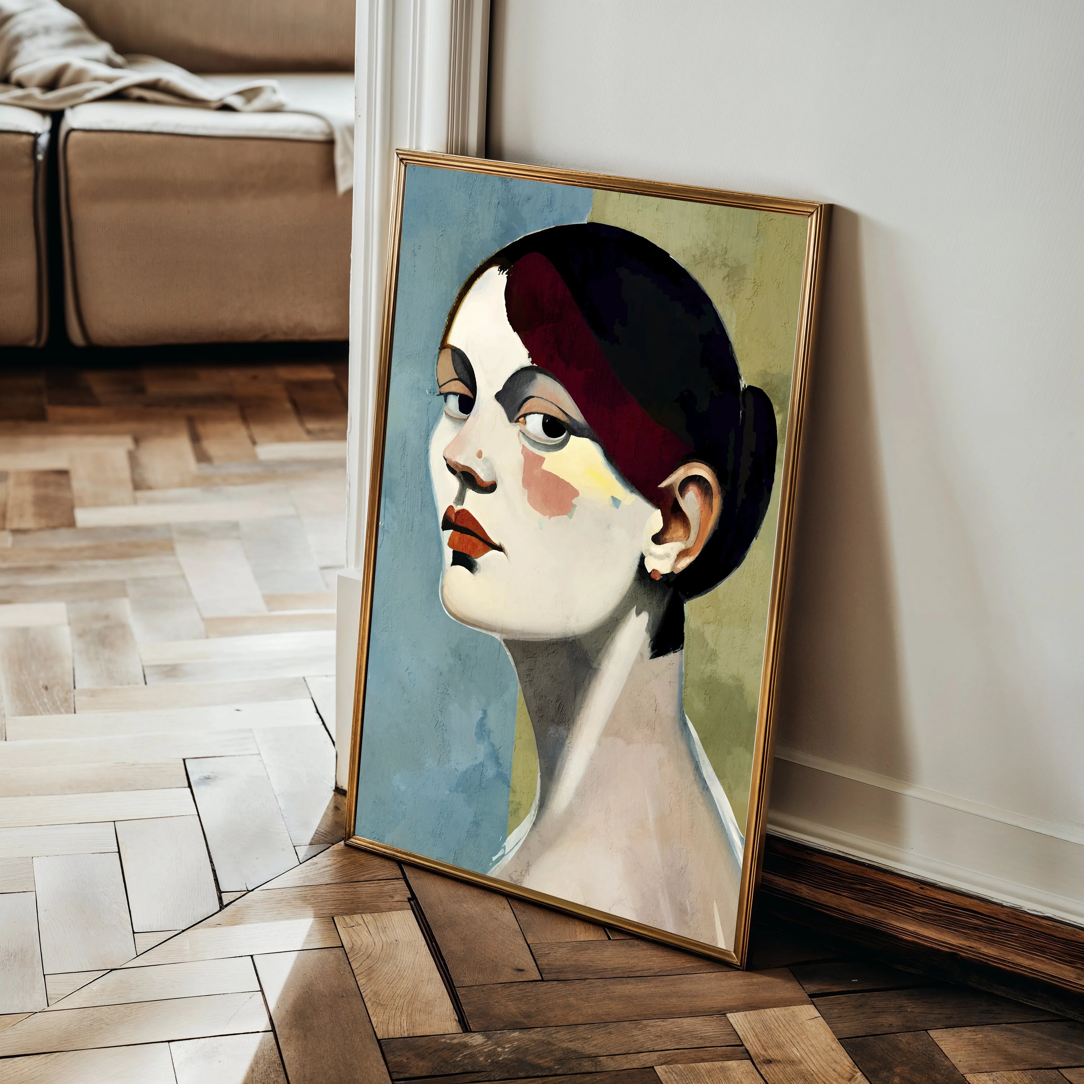 Portrait 028 Canvas Art 60 x 40 cm / Black