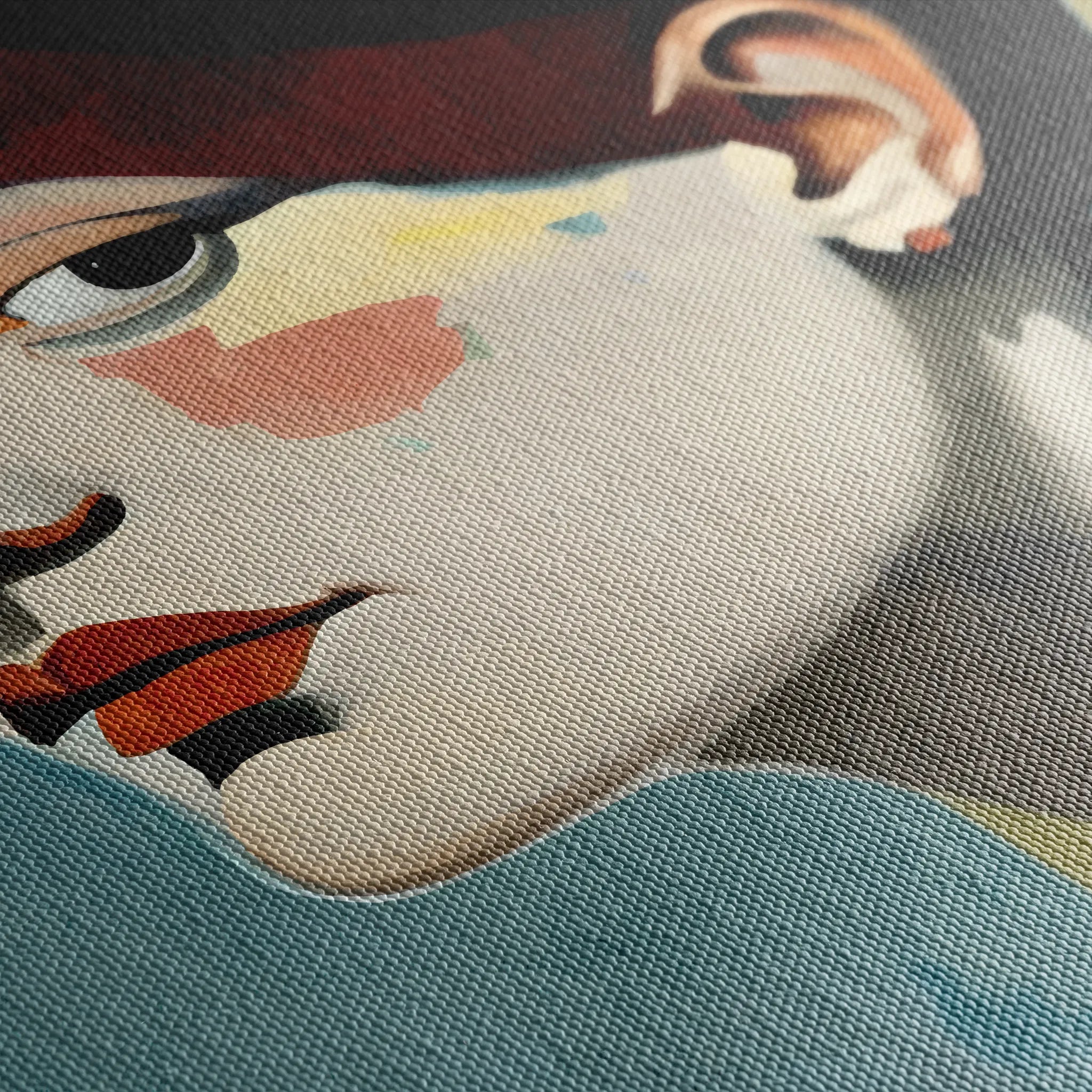 Portrait 028 Canvas Art 60 x 40 cm / Black
