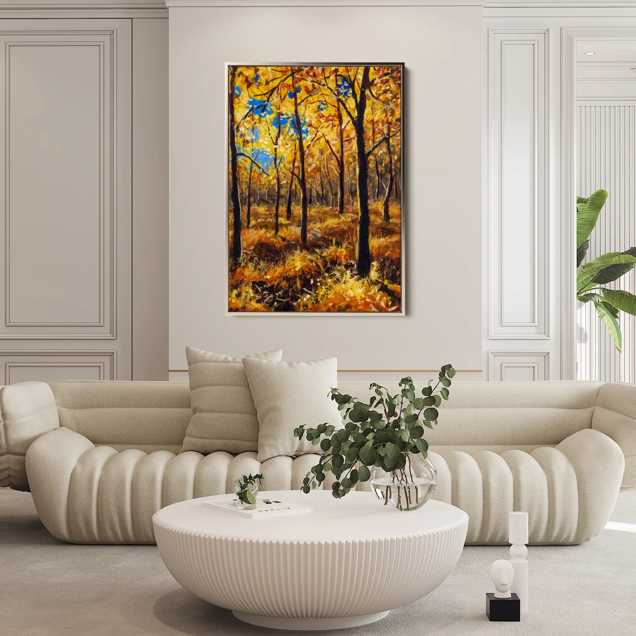 Landscape 029 Canvas Art 60 x 40 cm / Black