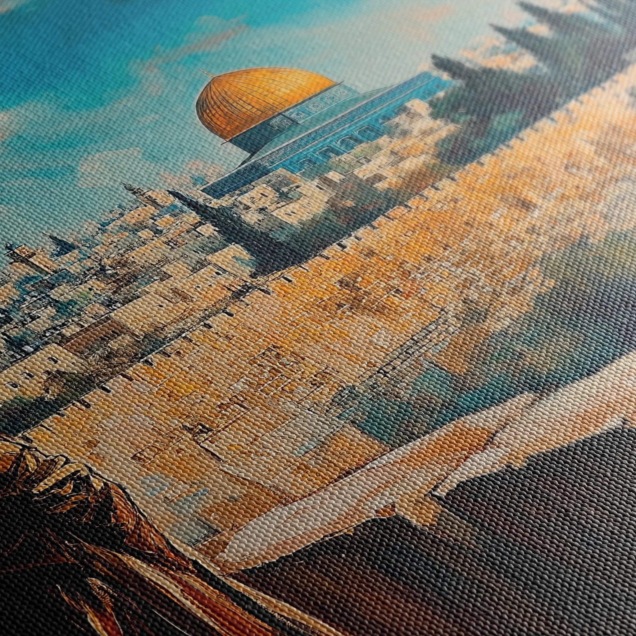 Palestine 029 Canvas Art 60 x 40 cm / Black