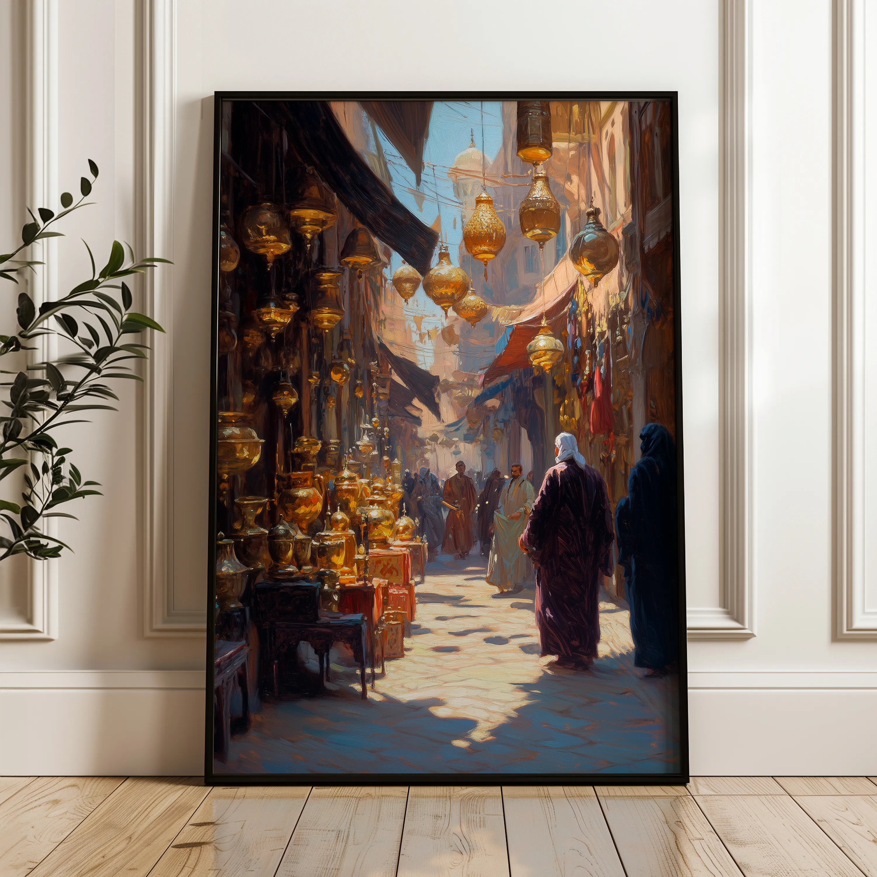 Orientalist 030 Canvas Art 60 x 40 cm / Black