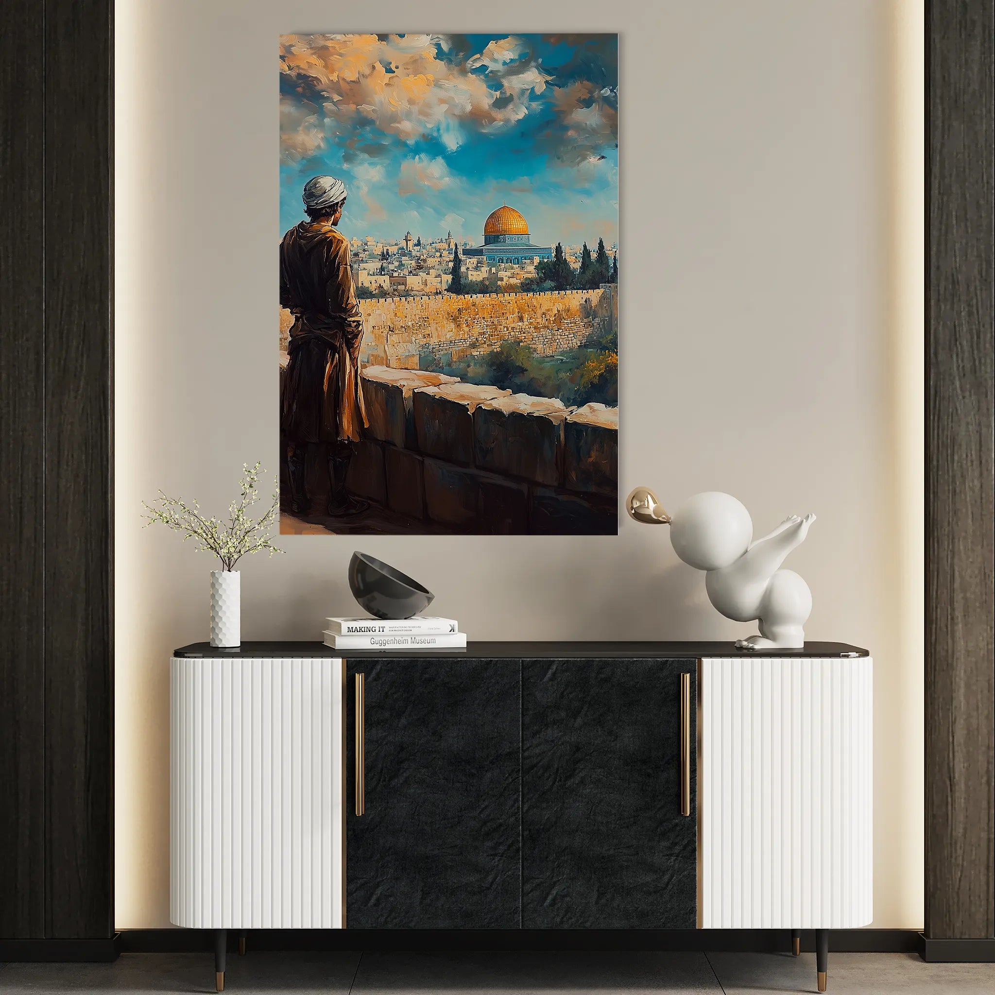 Palestine 030 Canvas Art 60 x 40 cm / Black