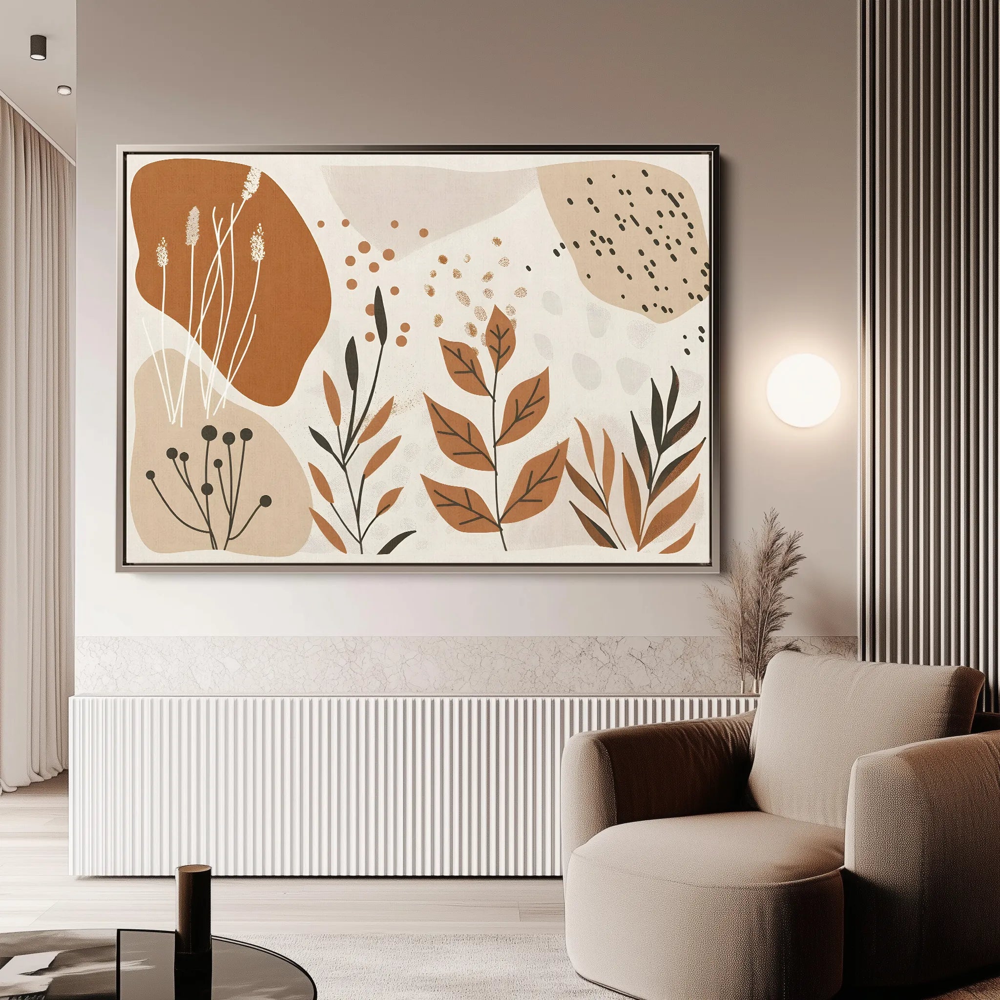Boho 031 Canvas Art 60 x 40 cm / Black