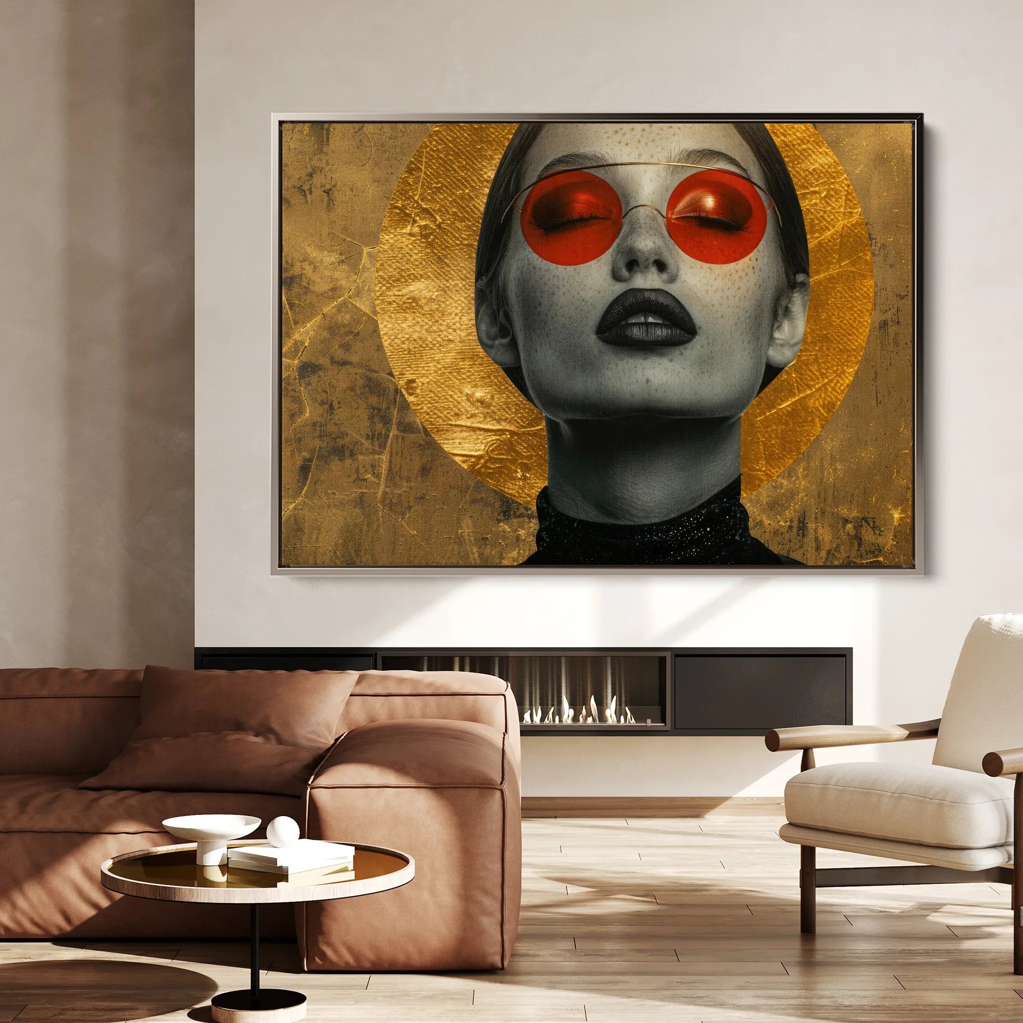 Portrait 031 Canvas Art 60 x 40 cm / Black