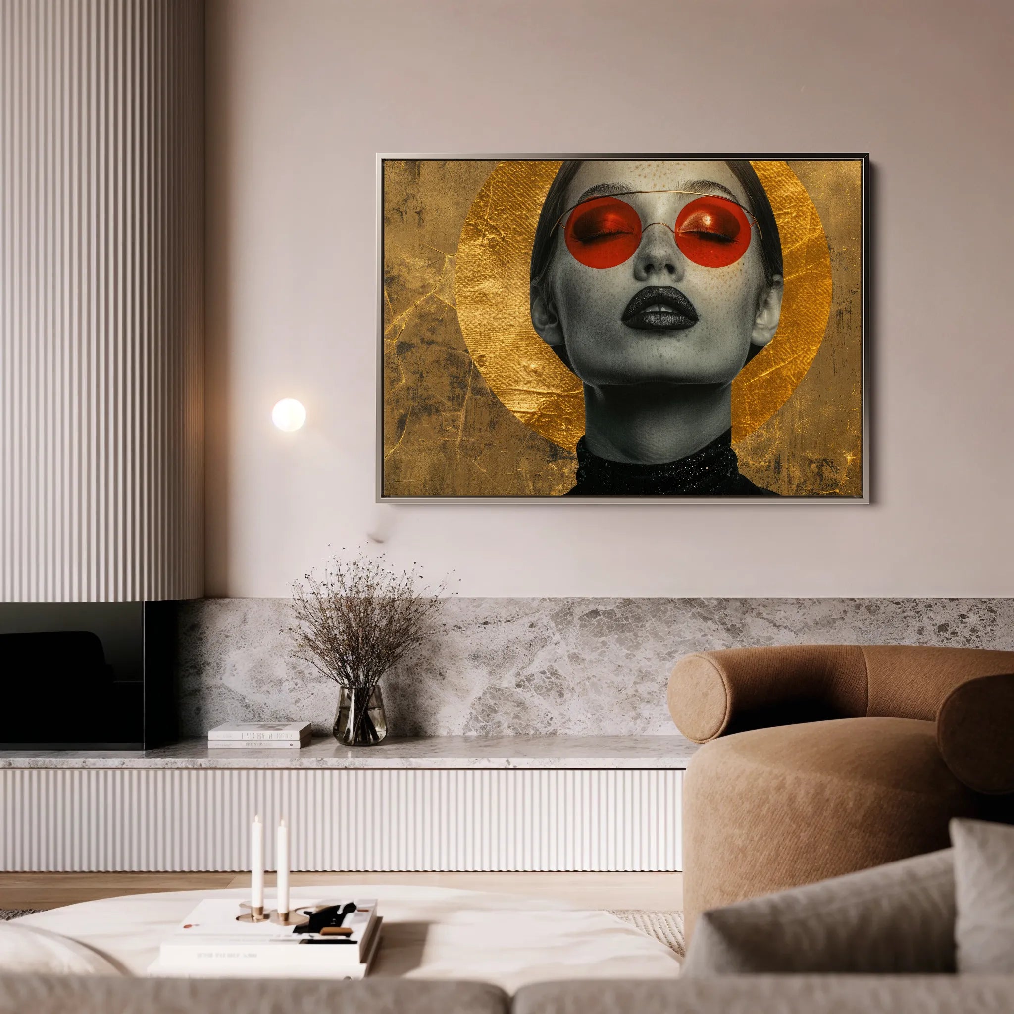 Portrait 031 Canvas Art 60 x 40 cm / Black