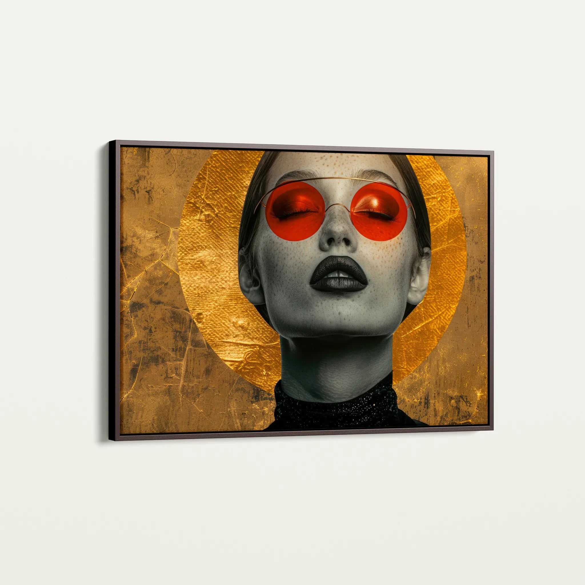 Portrait 031 Canvas Art 60 x 40 cm / Black