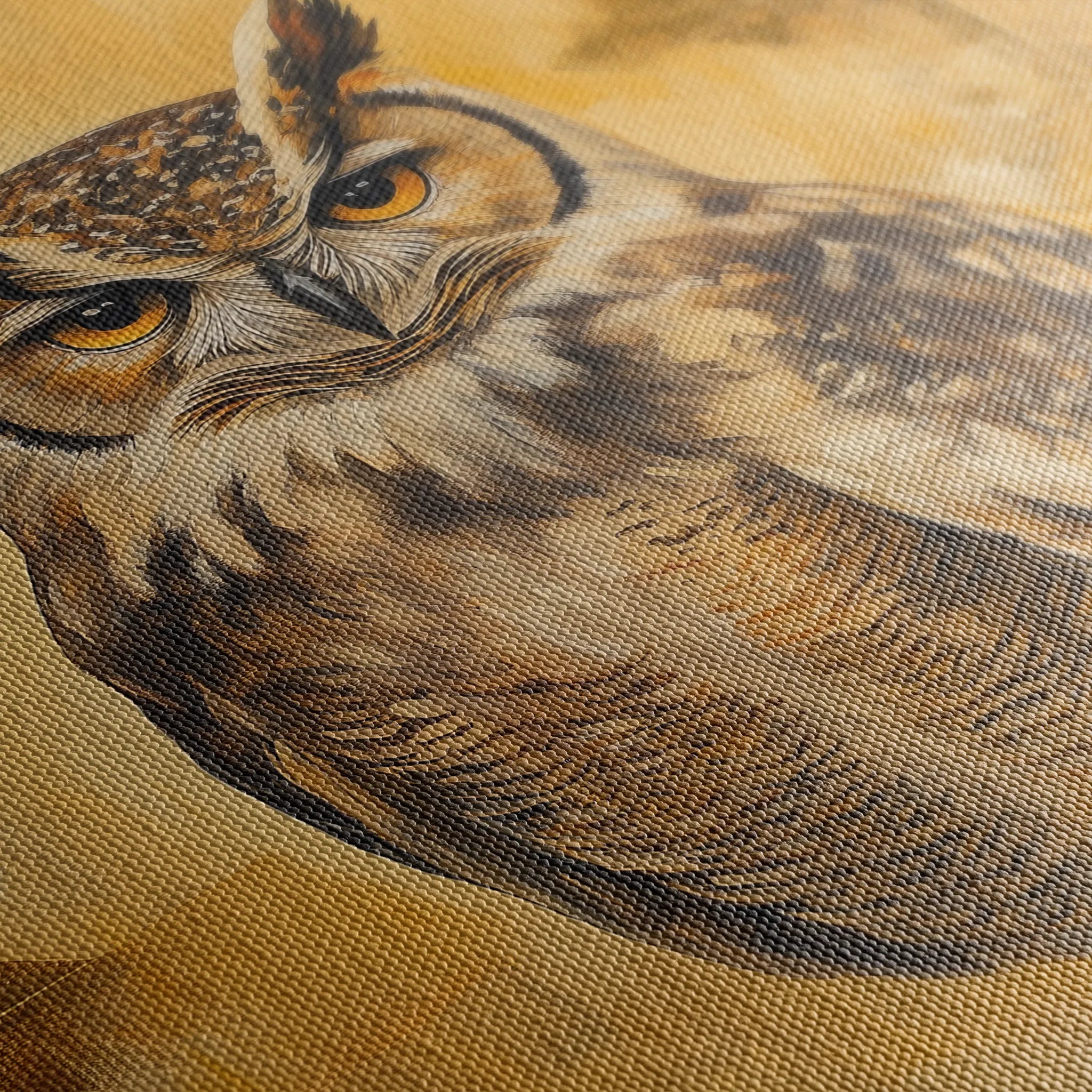 Animals 032 Canvas Art 60 x 40 cm / Black